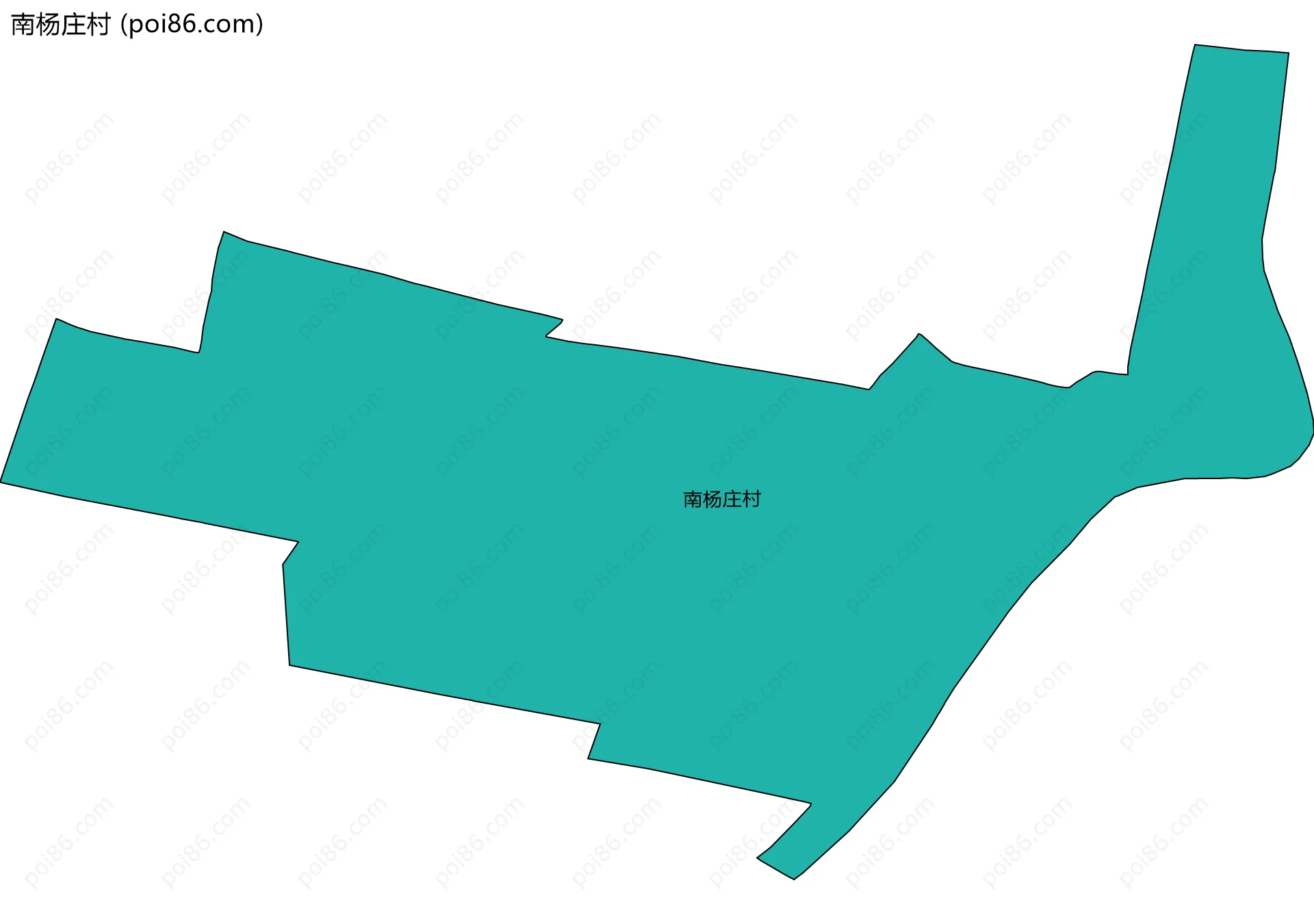 南杨庄村边界地图