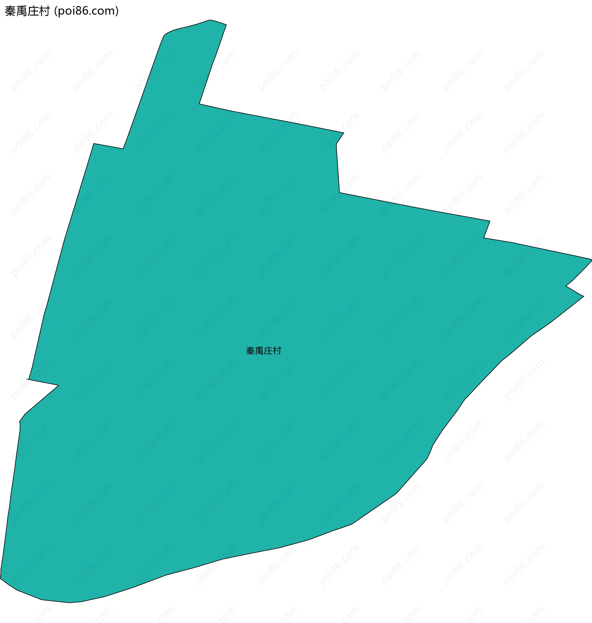 秦禹庄村边界地图