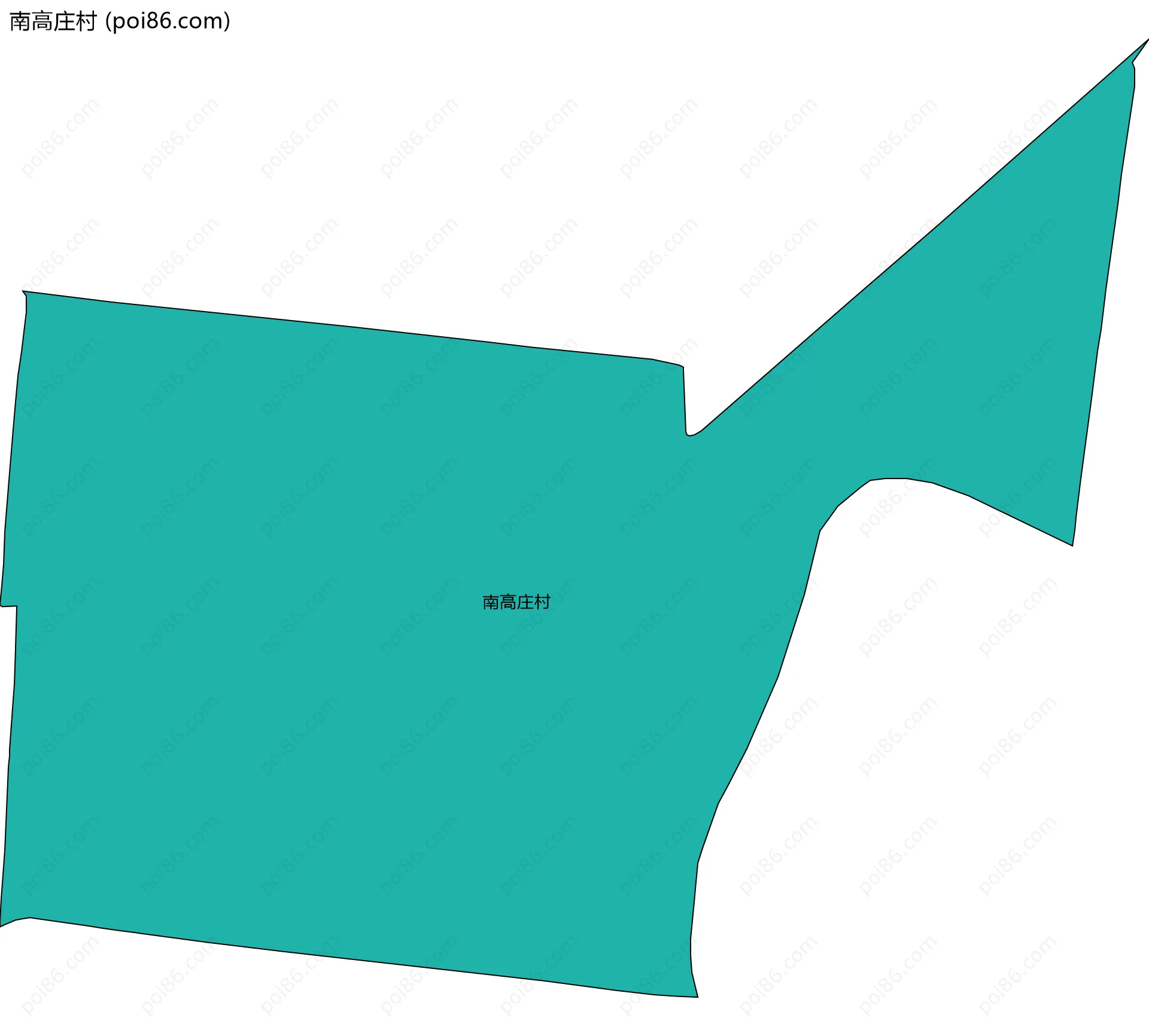 南高庄村边界地图
