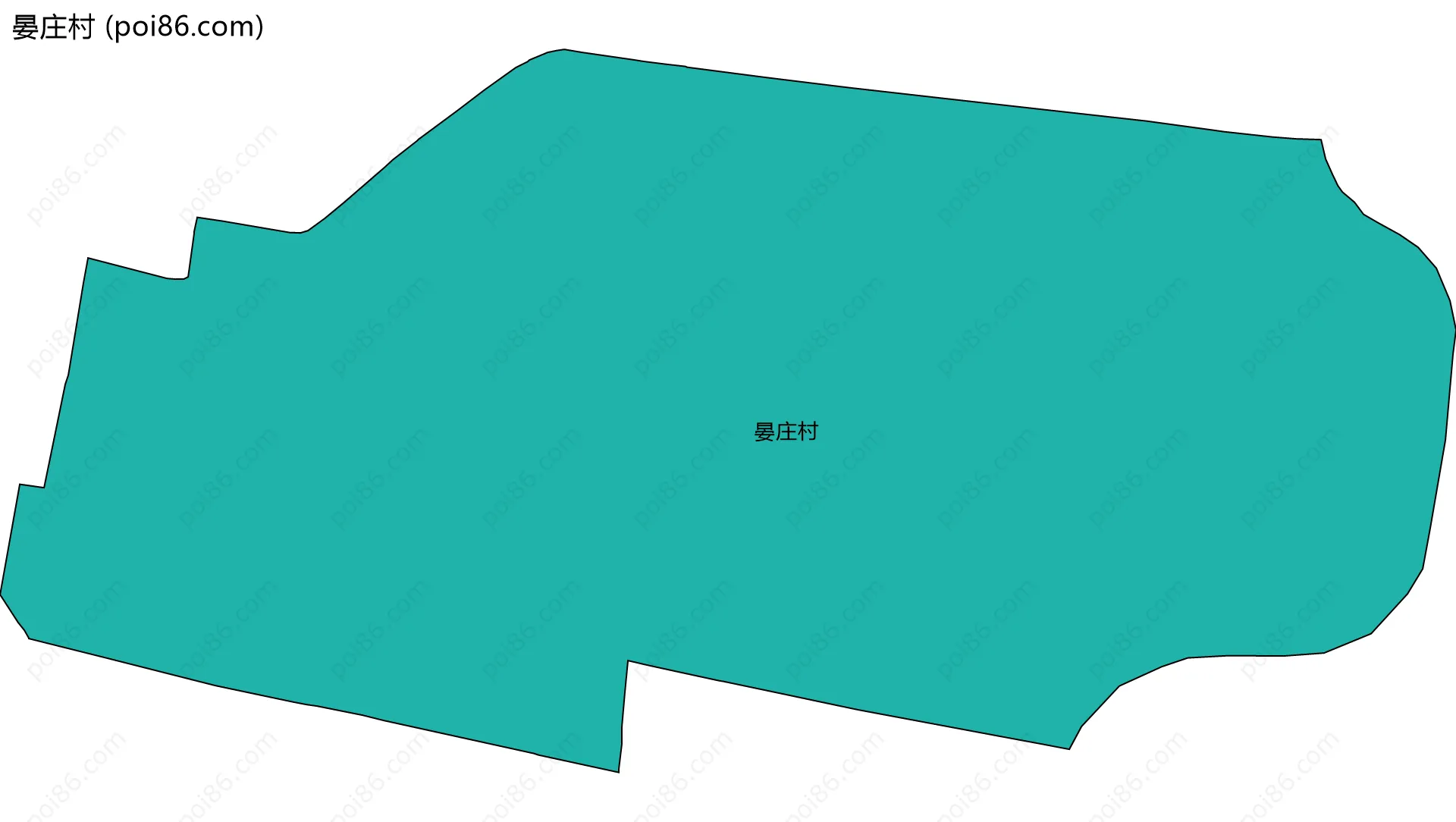 晏庄村边界地图