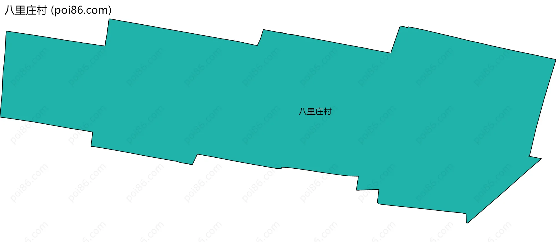 八里庄村边界地图