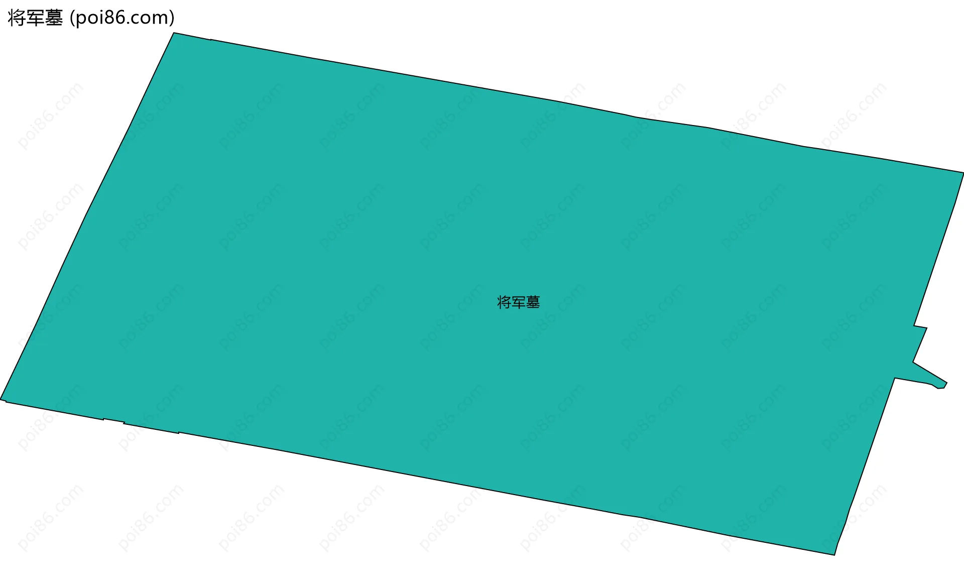 将军墓边界地图