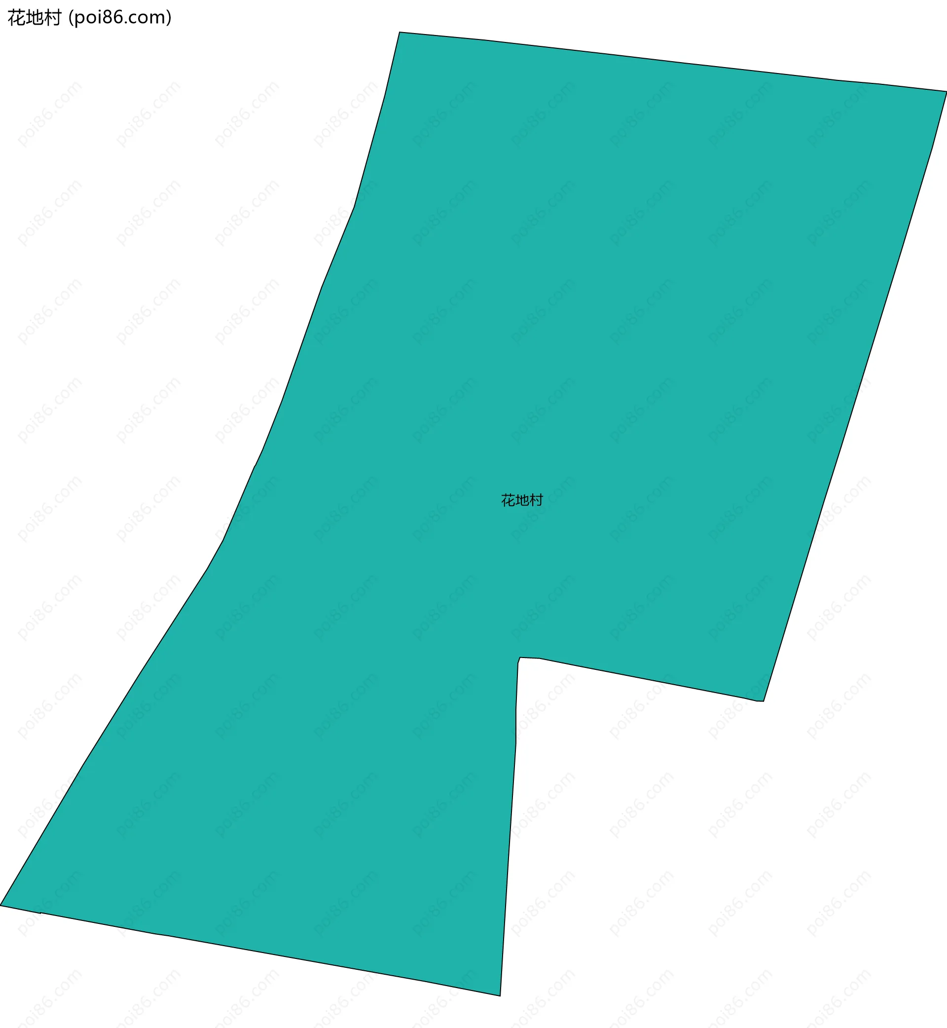 花地村边界地图