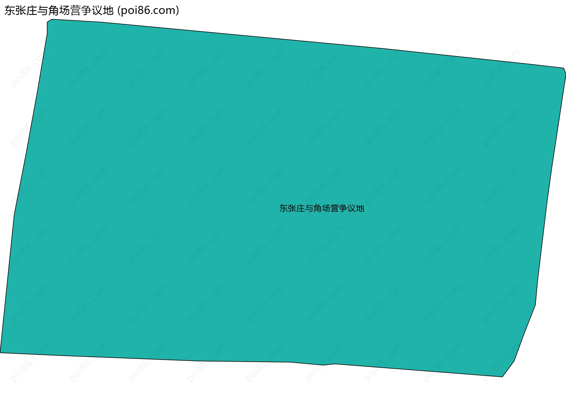 东张庄与角场营争议地边界地图