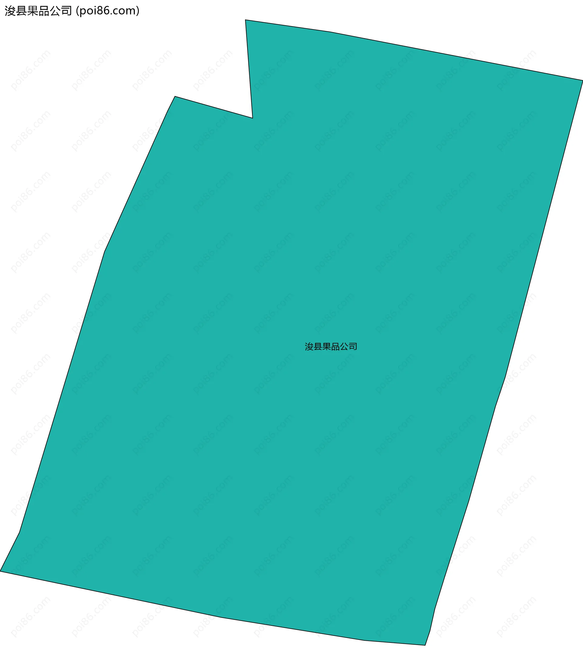 浚县果品公司边界地图