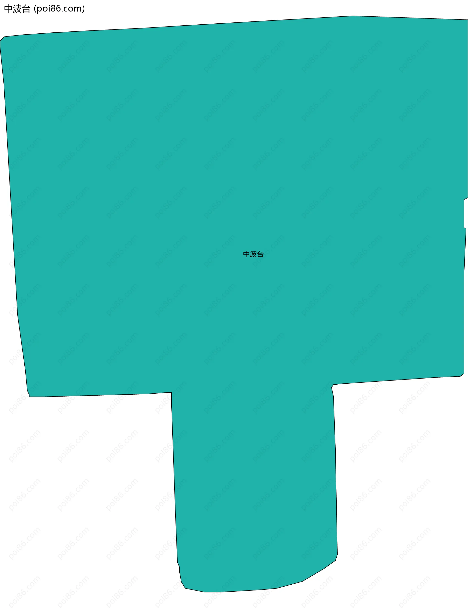 中波台边界地图