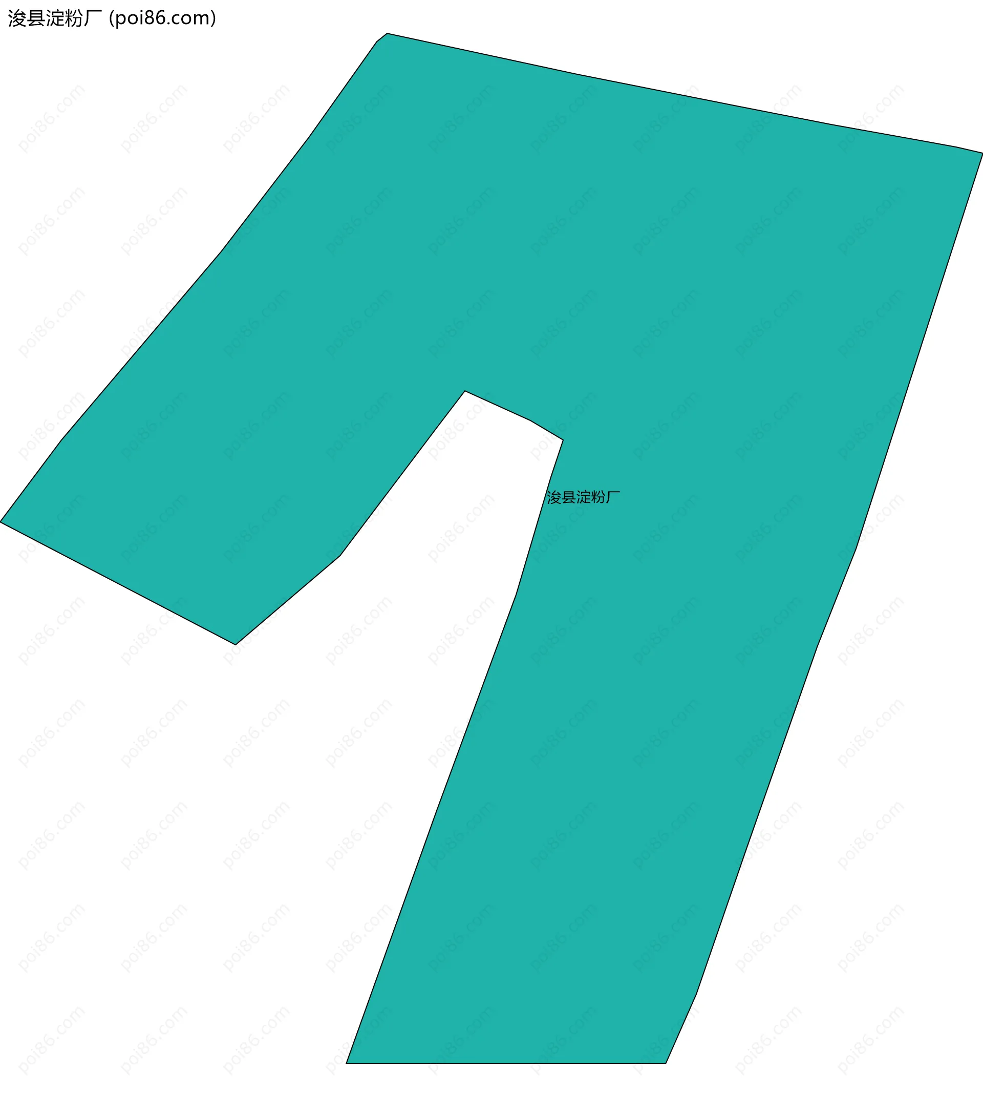 浚县淀粉厂边界地图