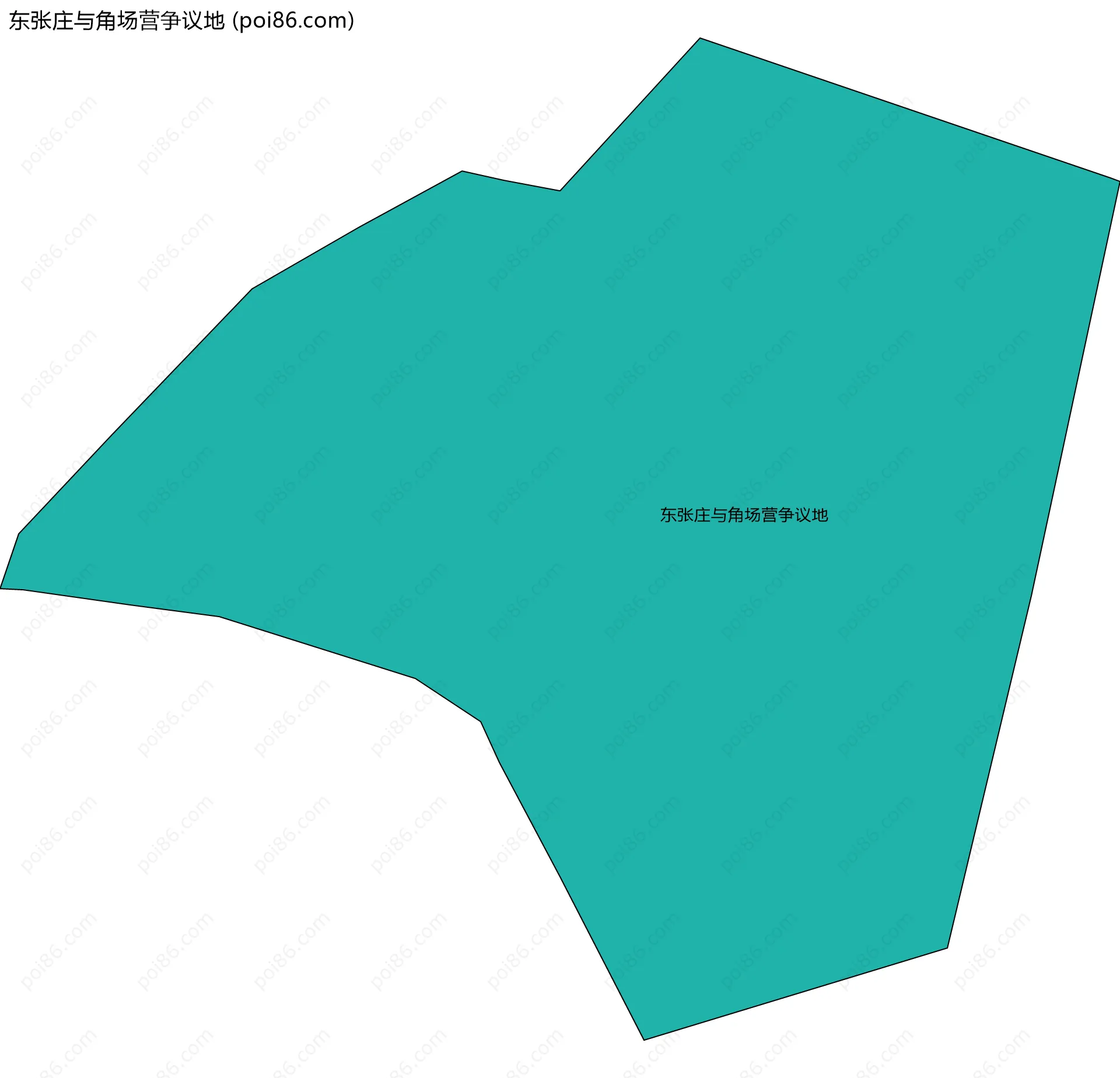 东张庄与角场营争议地边界地图