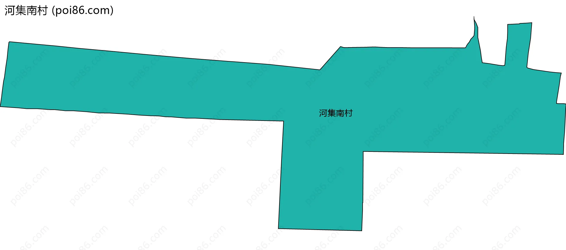 河集南村边界地图