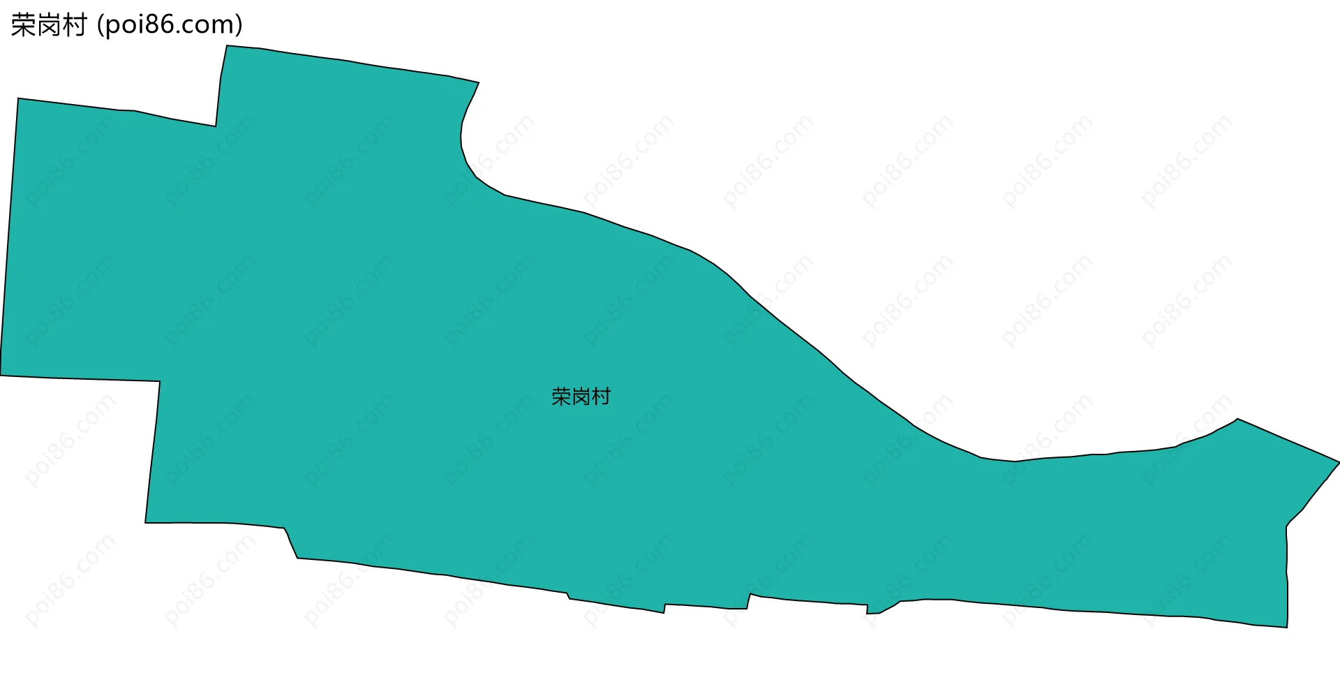 荣岗村边界地图