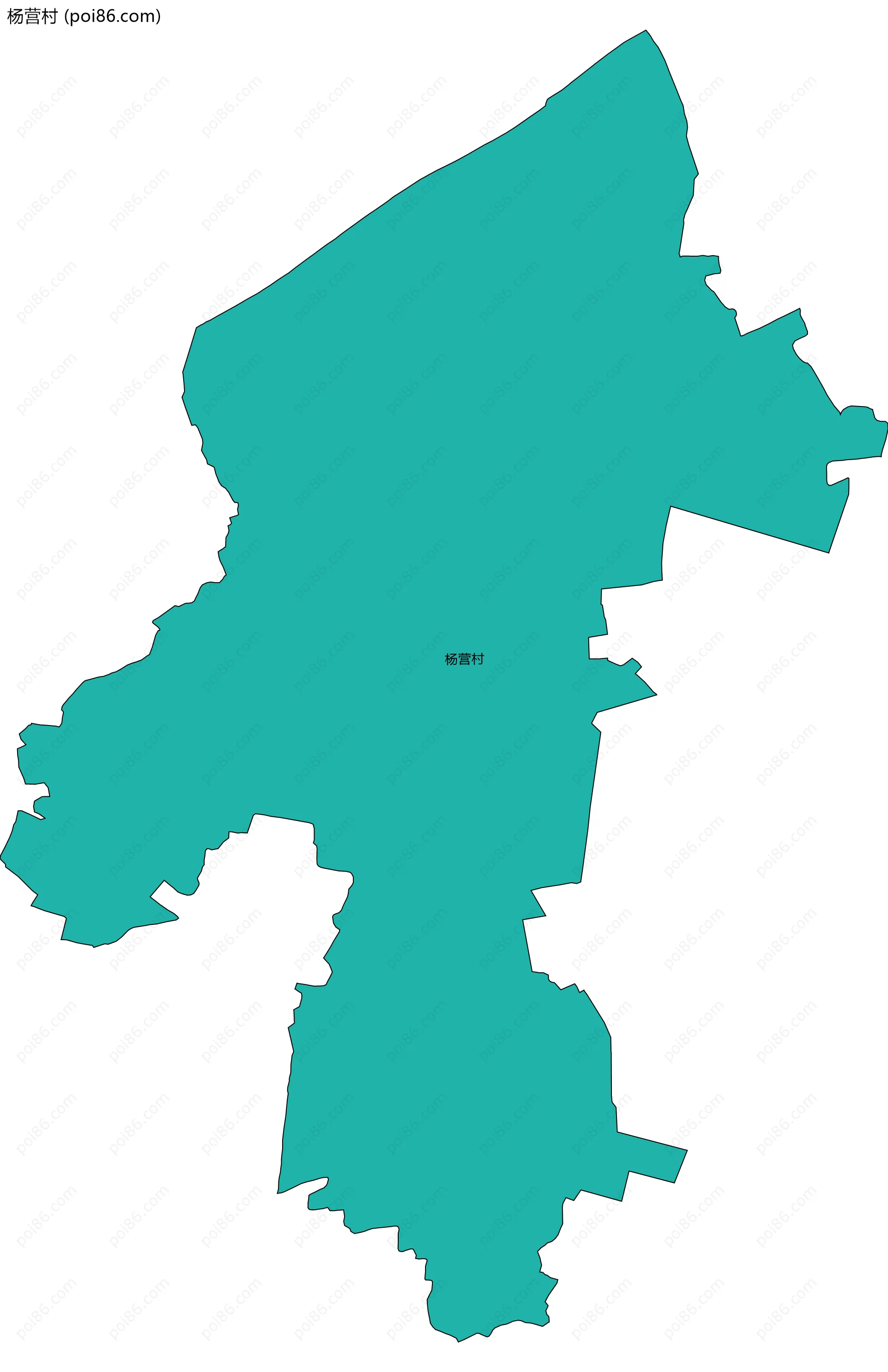 杨营村边界地图