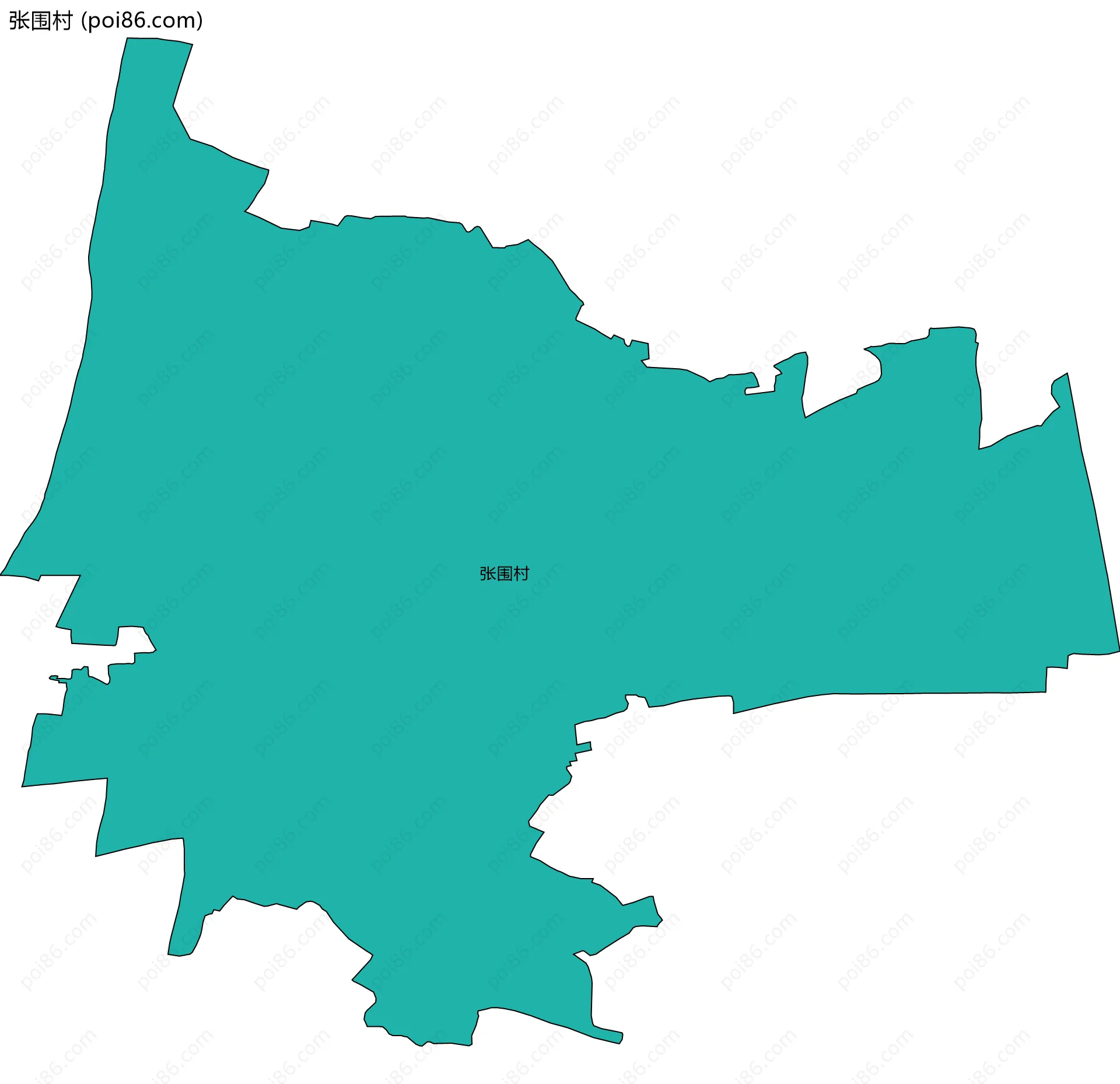 张围村边界地图