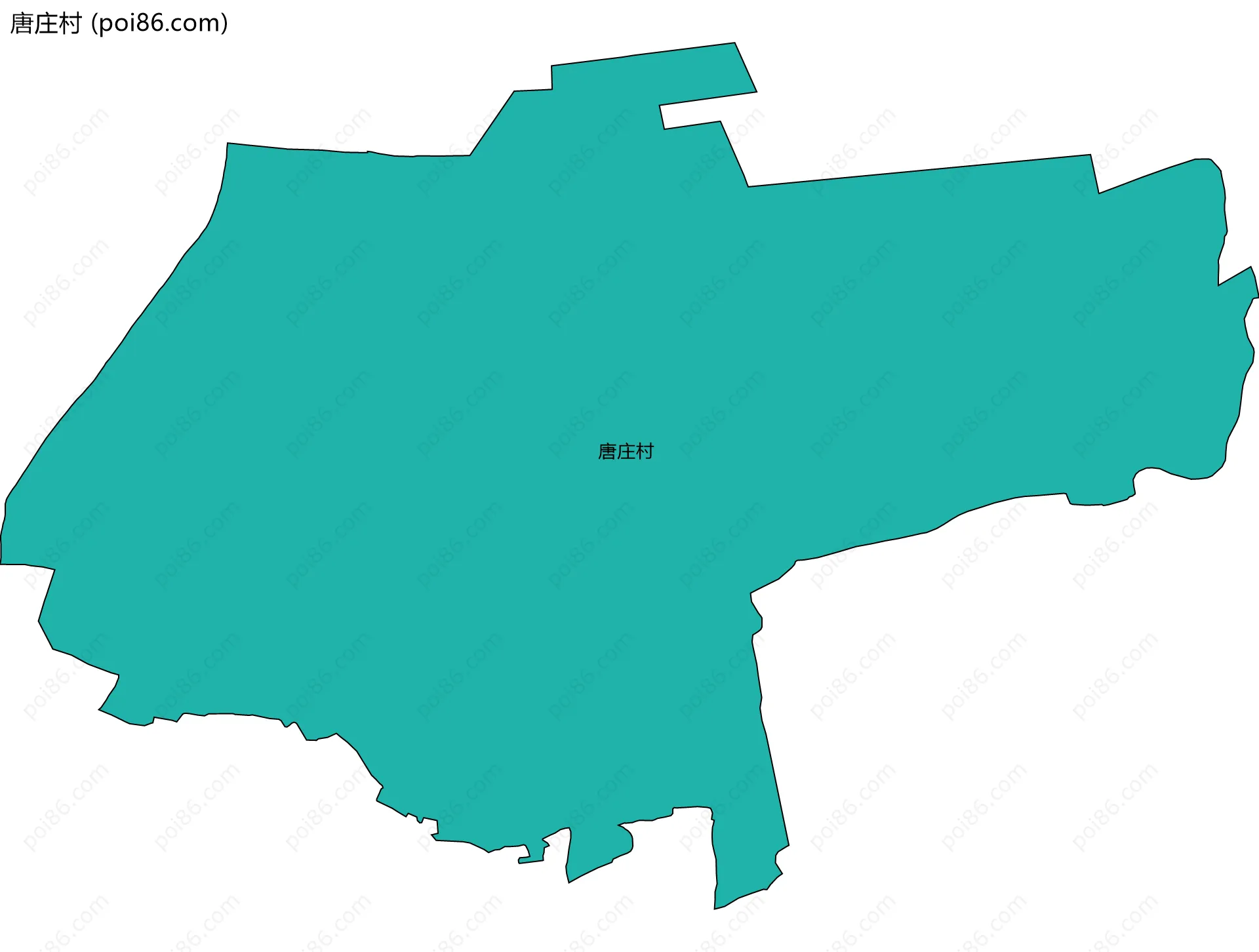 唐庄村边界地图