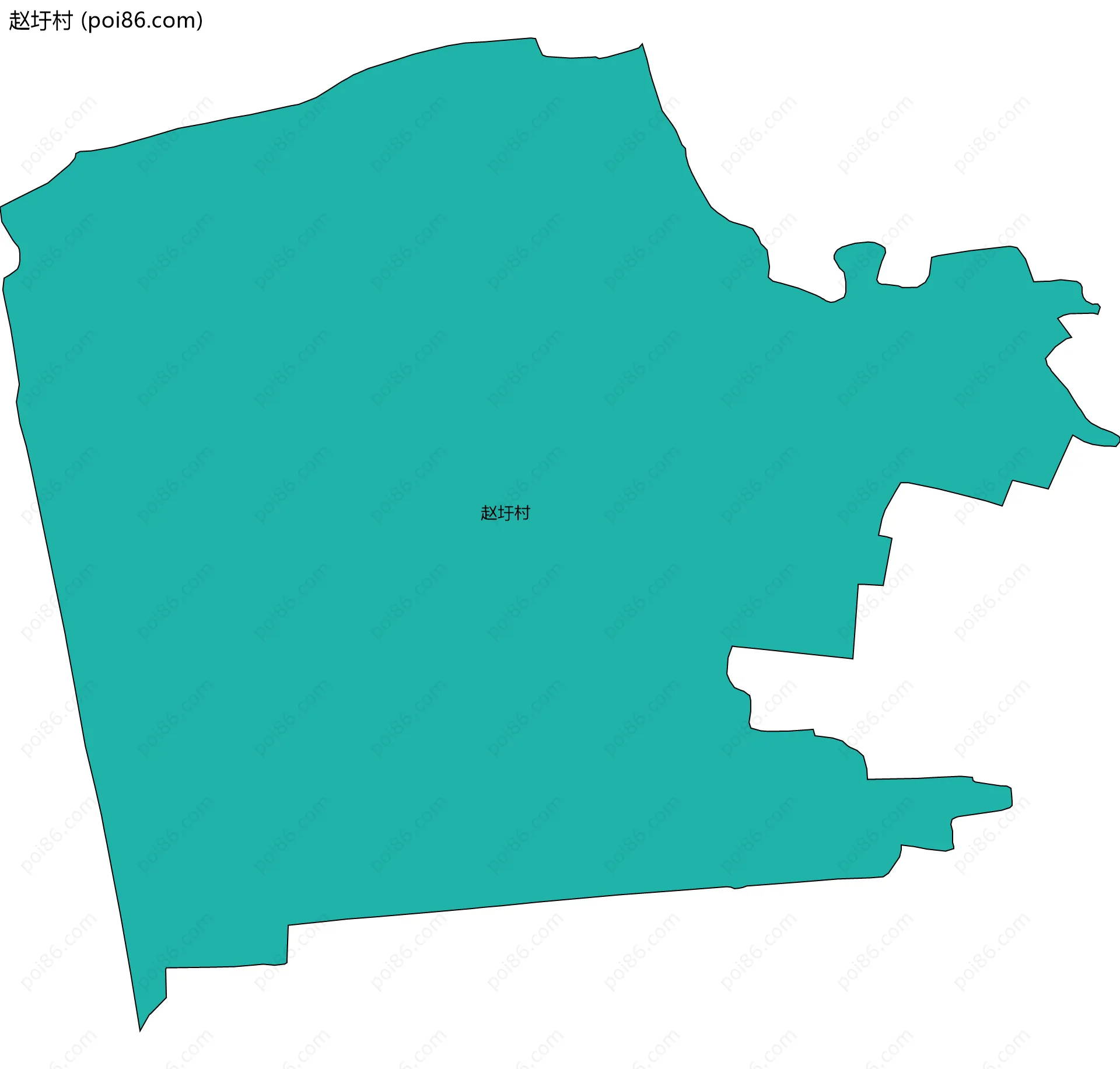 赵圩村边界地图