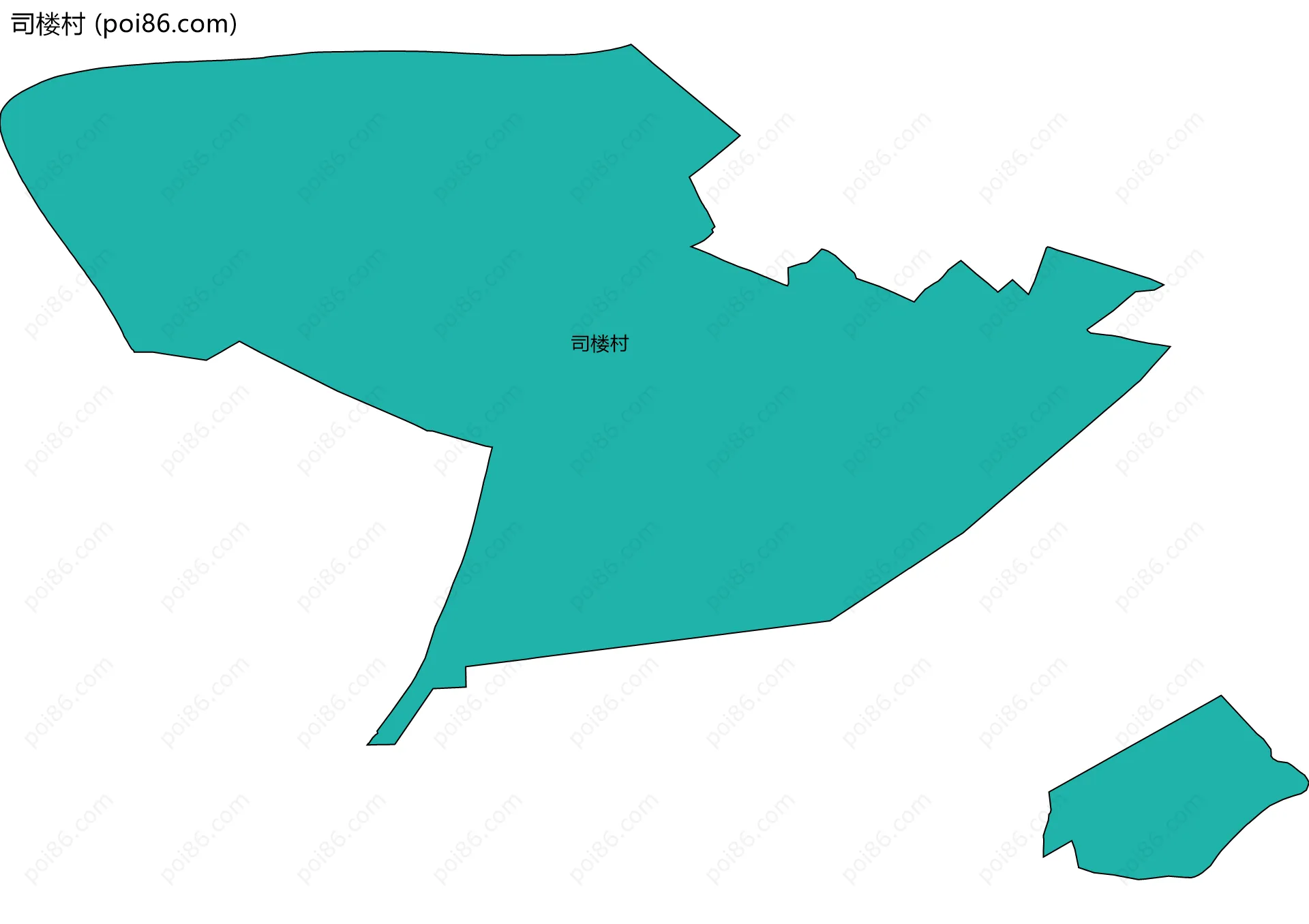 司楼村边界地图