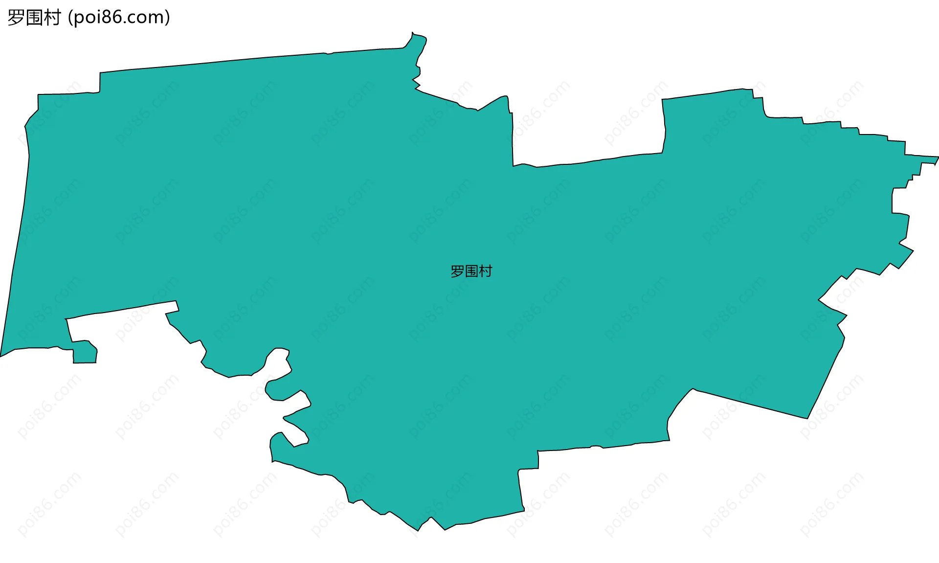 罗围村边界地图