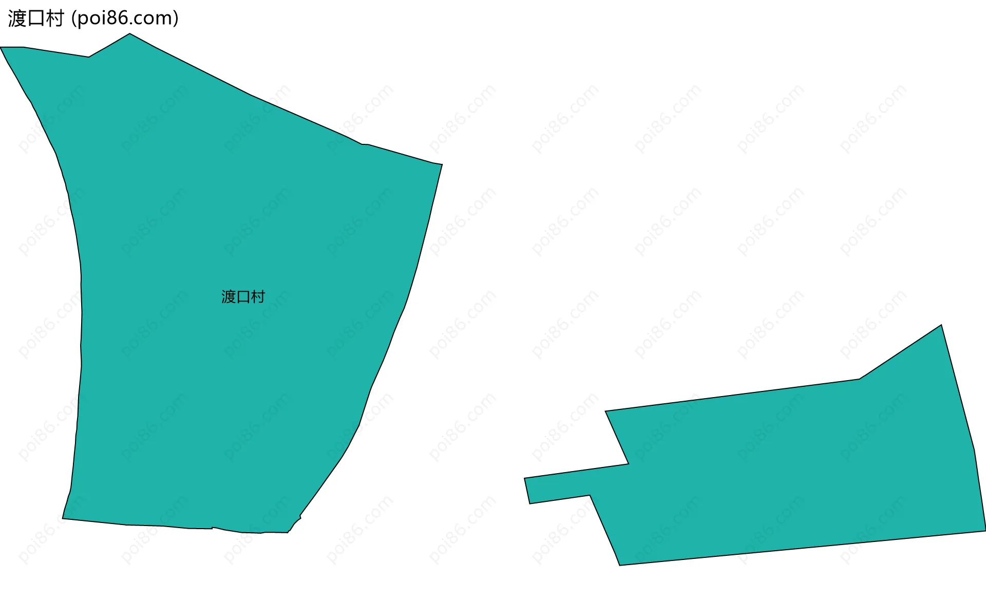 渡口村边界地图