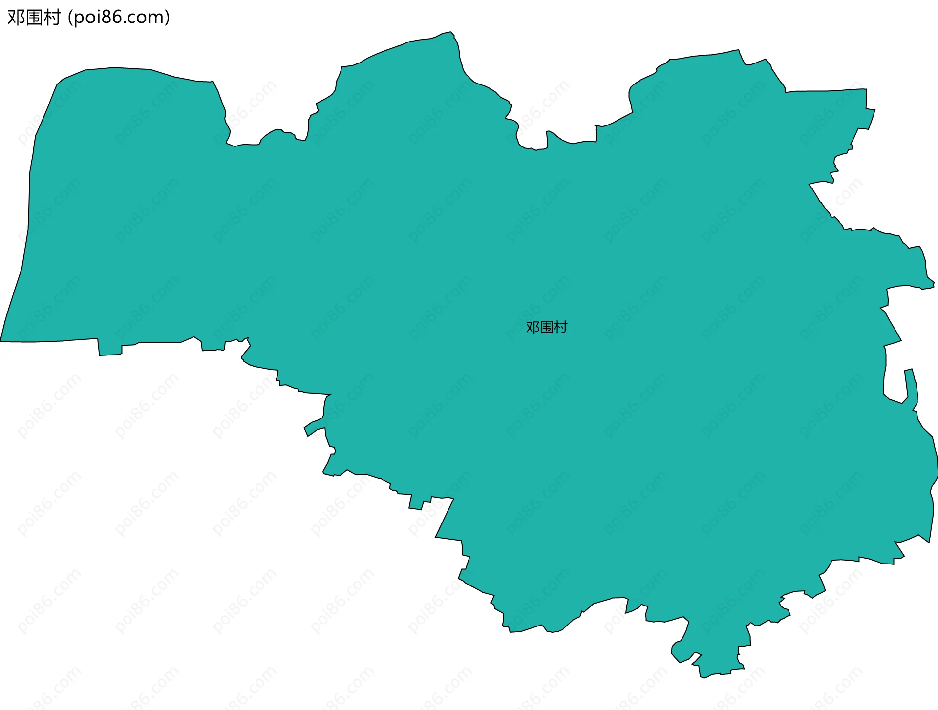 邓围村边界地图