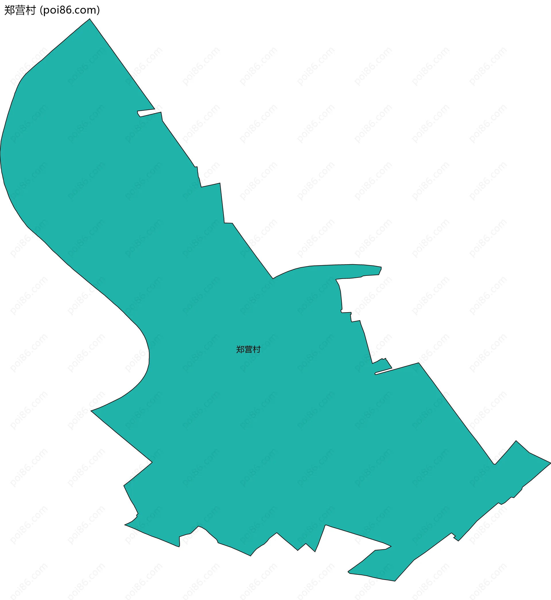 郑营村边界地图