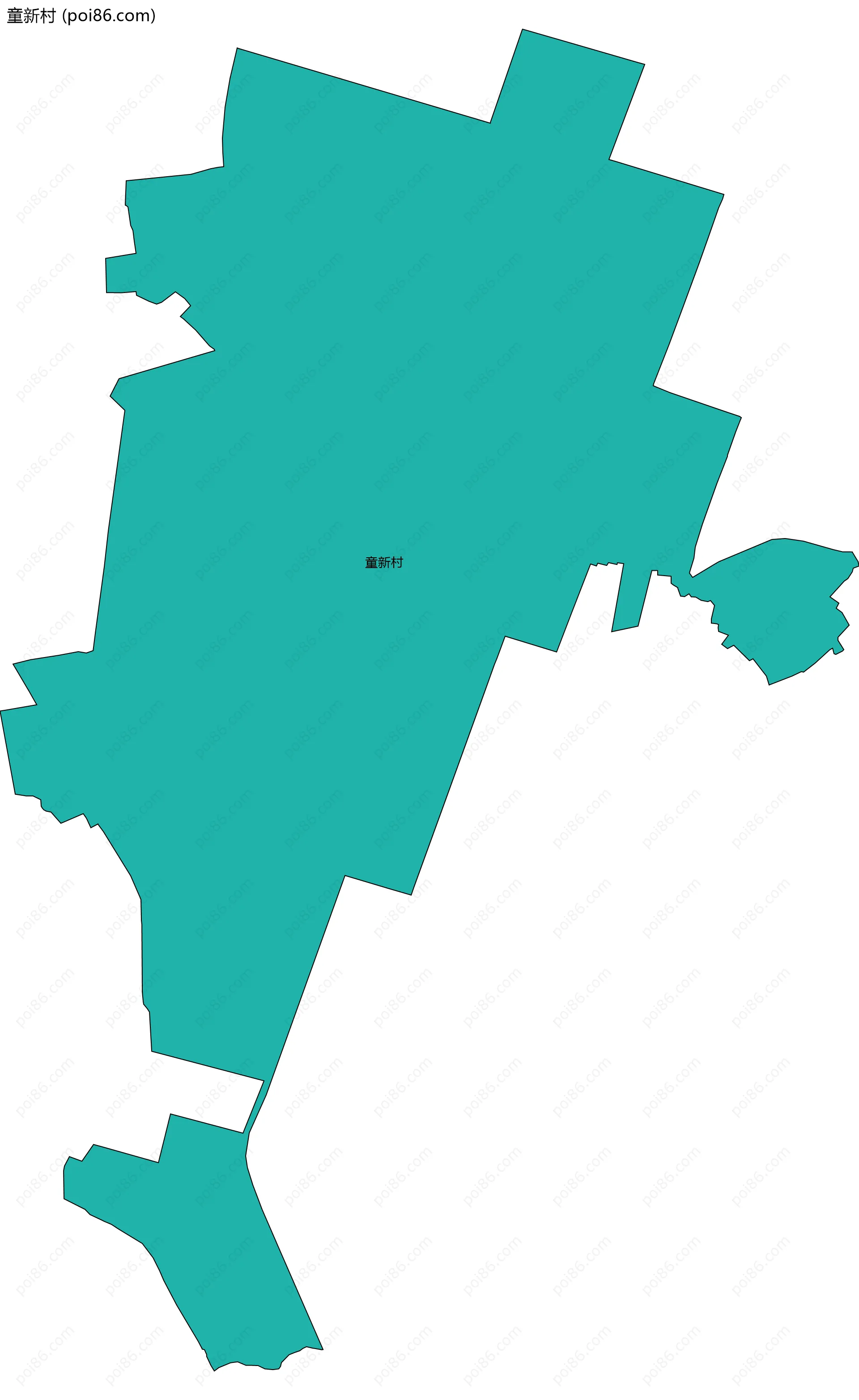 童新村边界地图