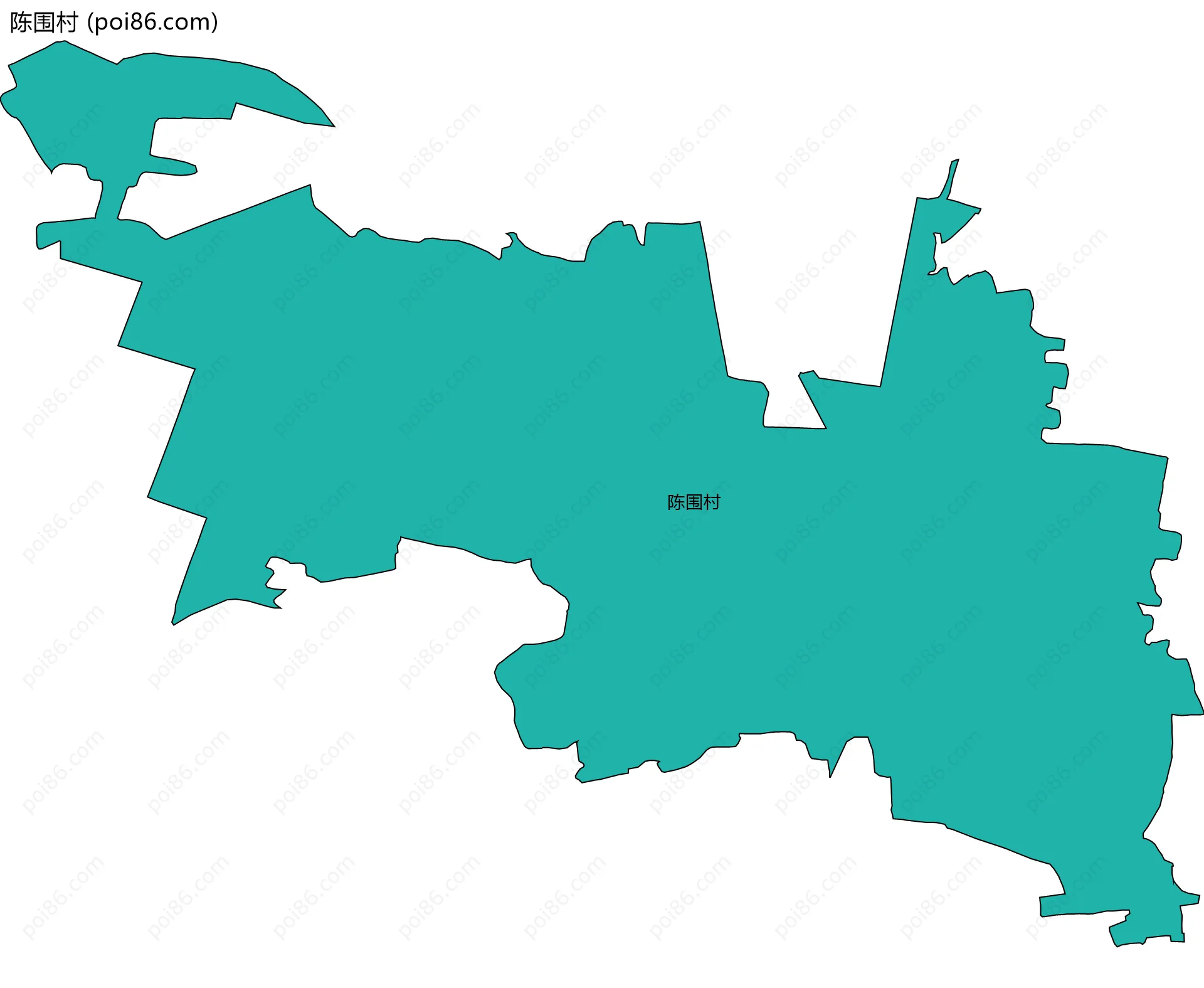 陈围村边界地图