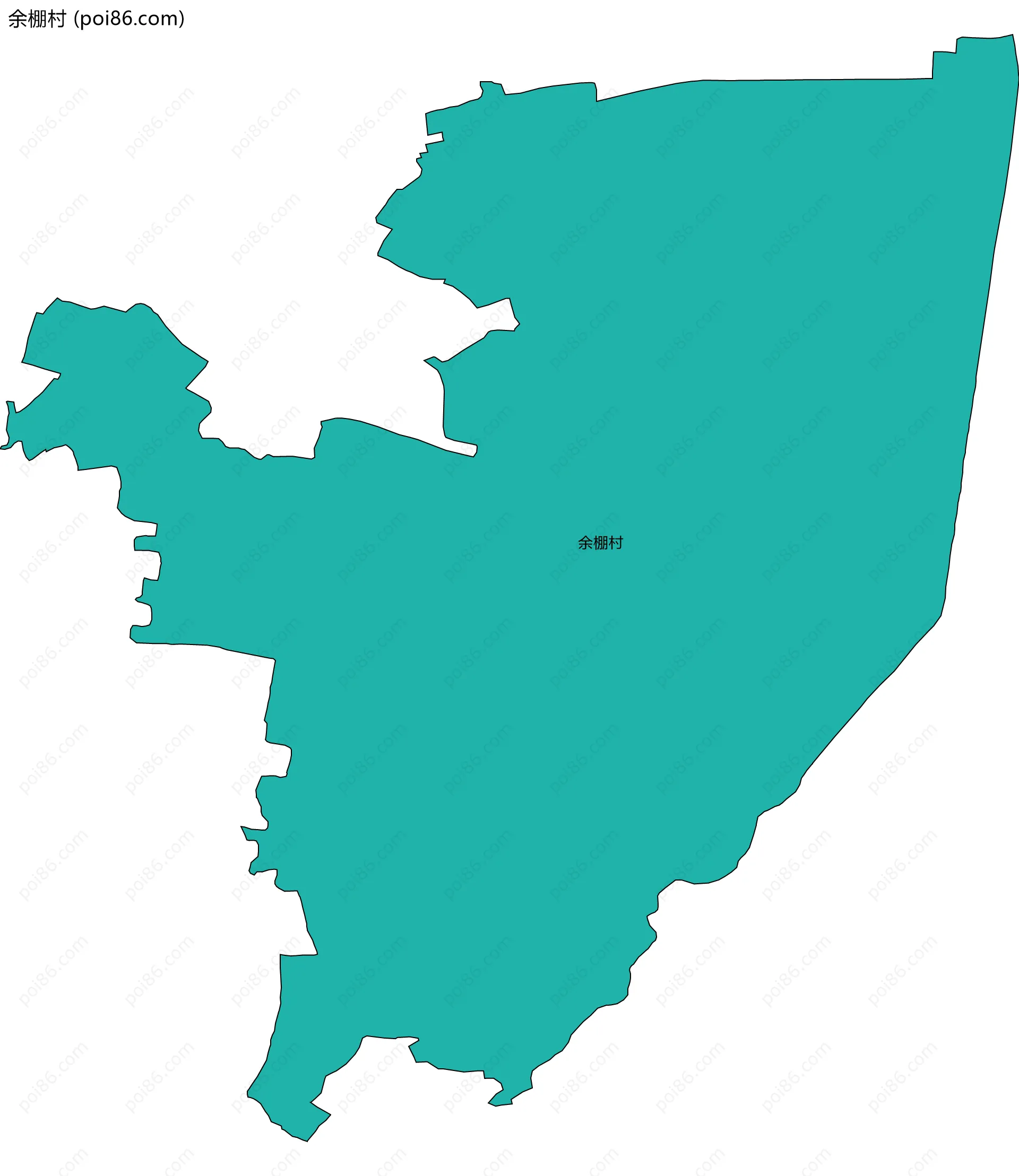 余棚村边界地图