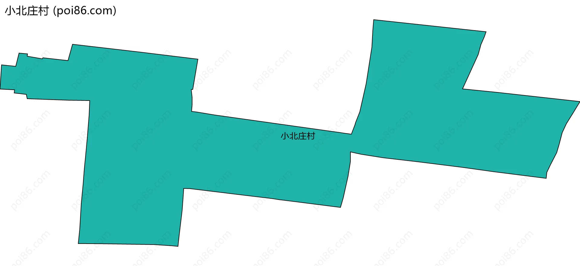 小北庄村边界地图