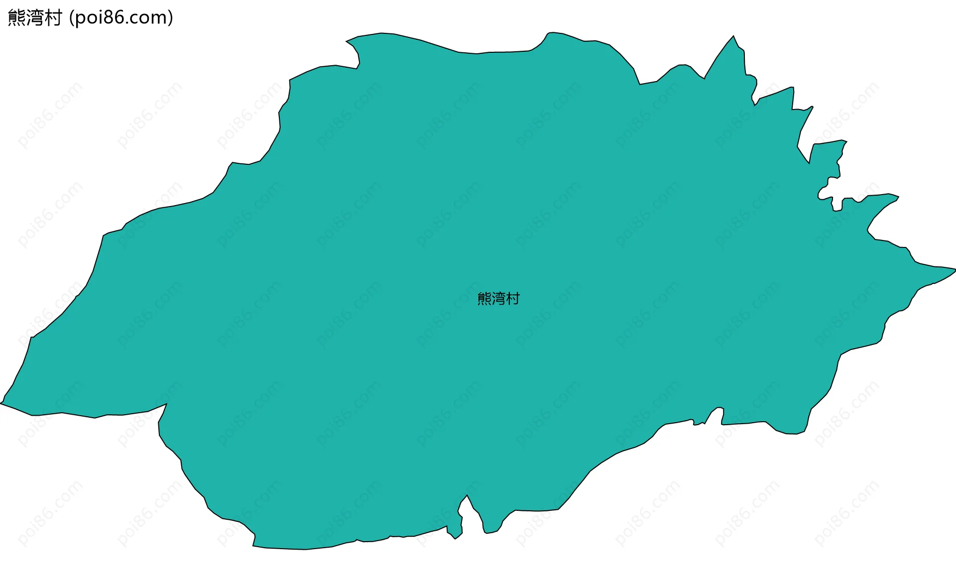 熊湾村边界地图