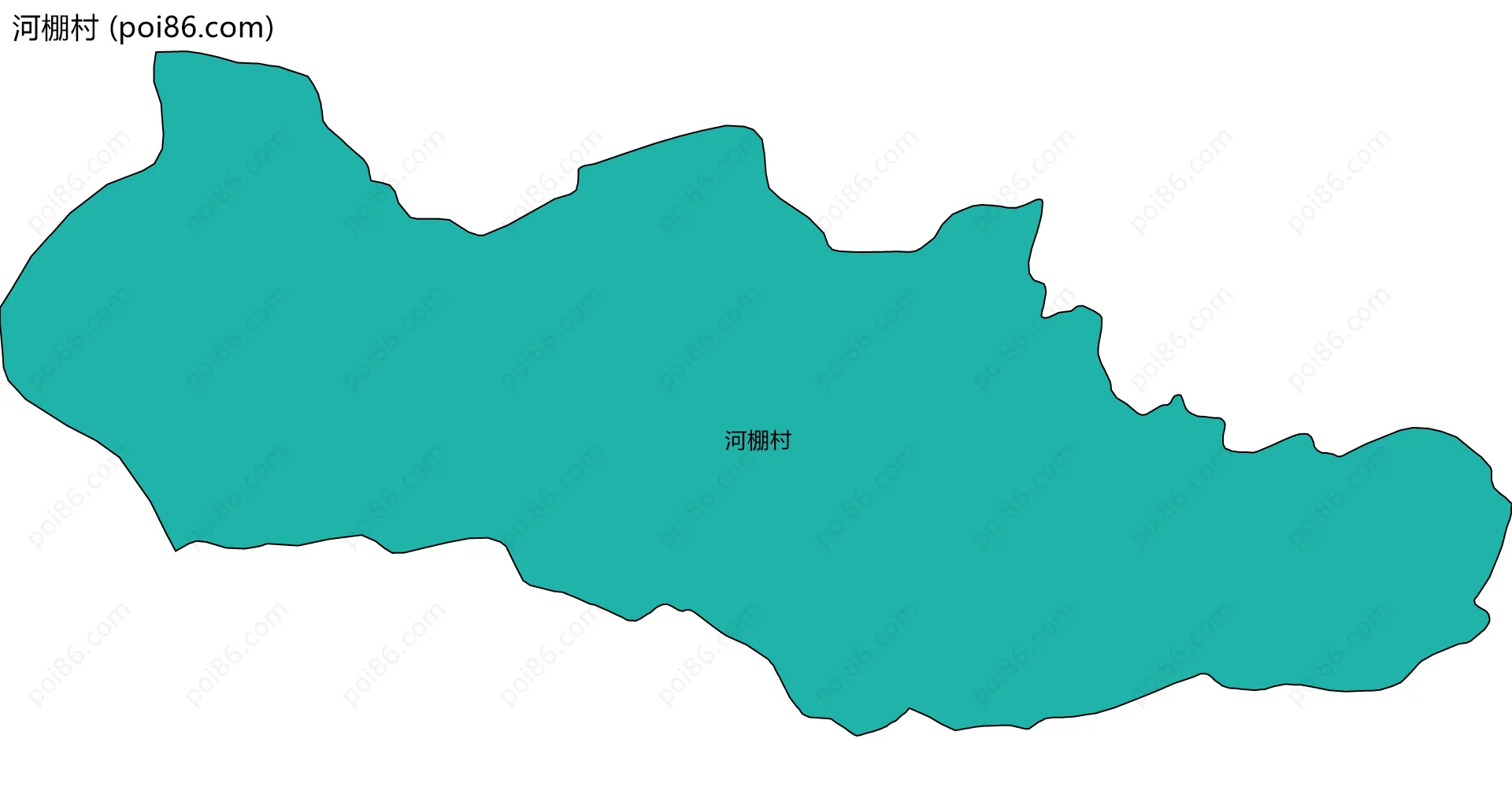 河棚村边界地图