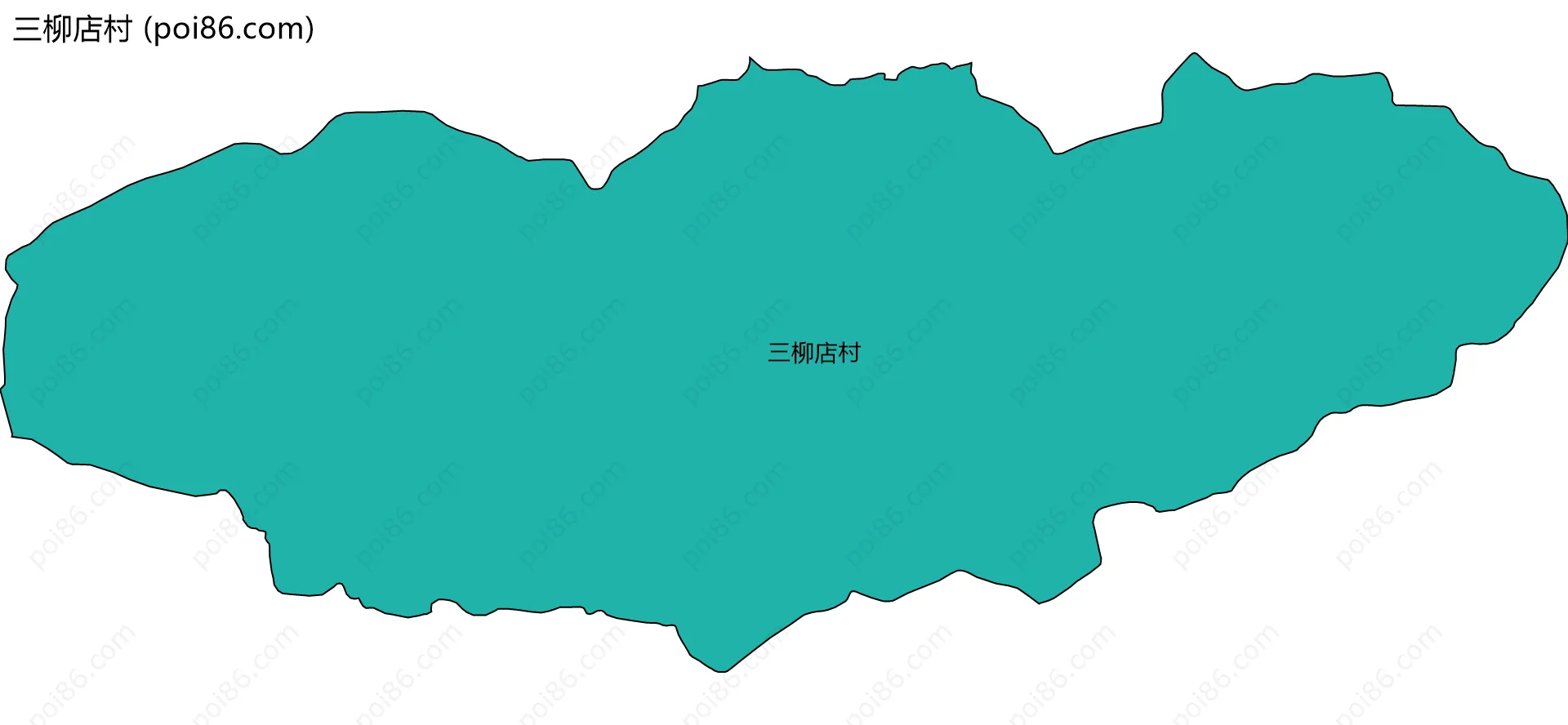 三柳店村边界地图