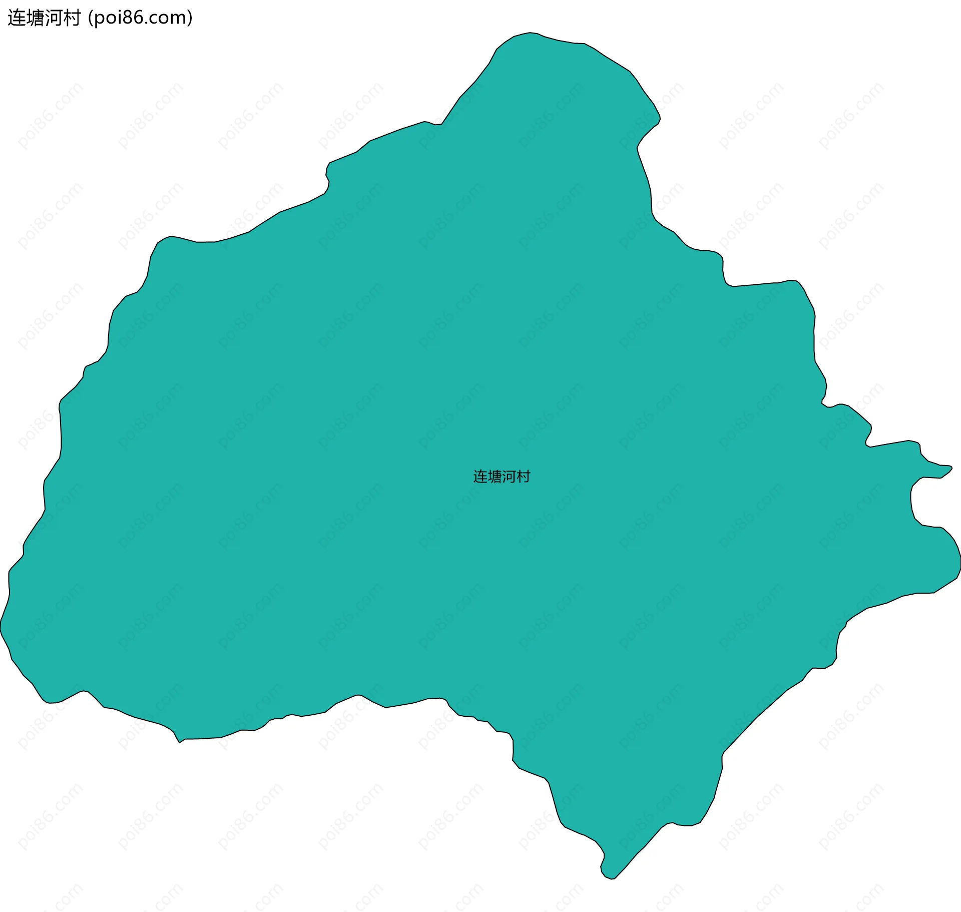 连塘河村边界地图