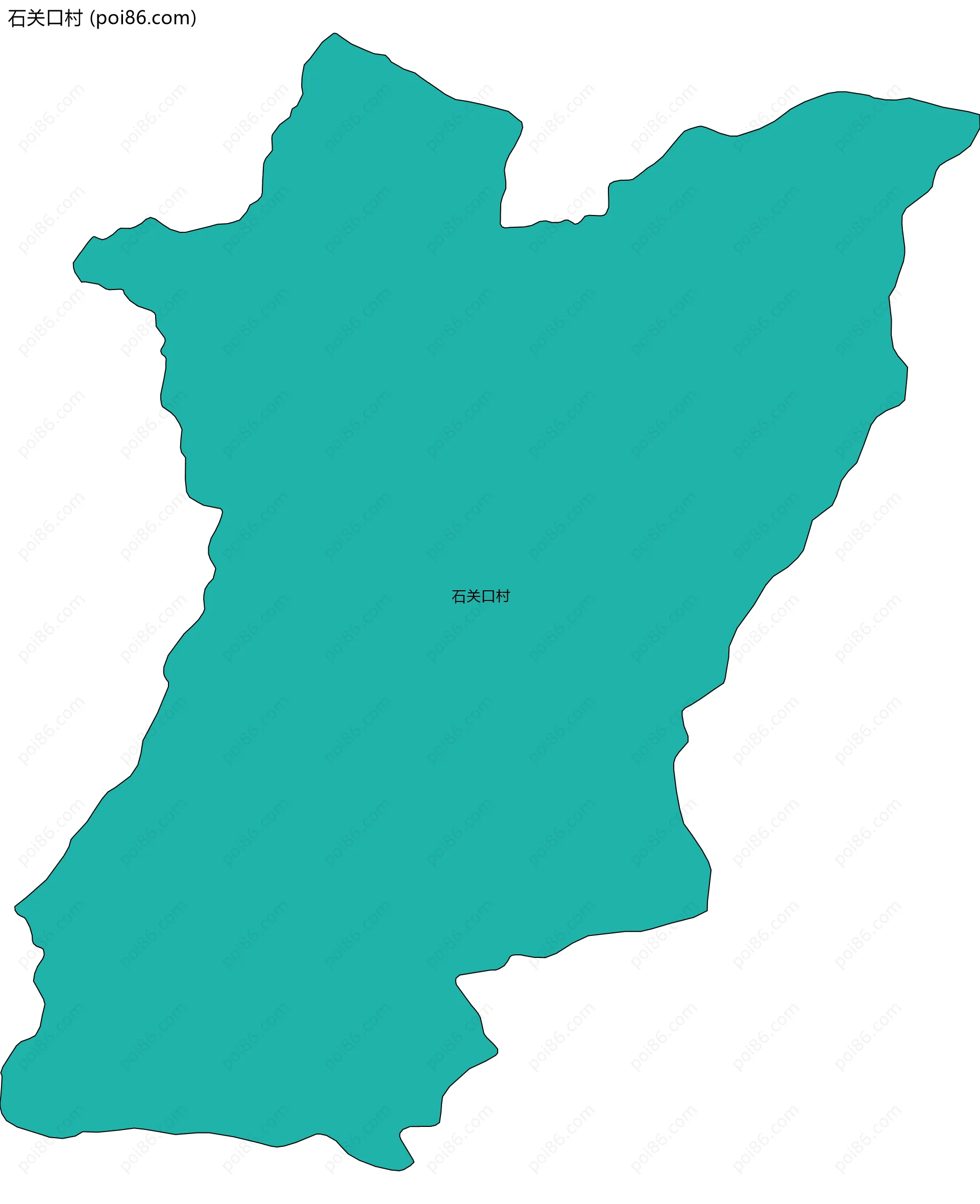 石关口村边界地图