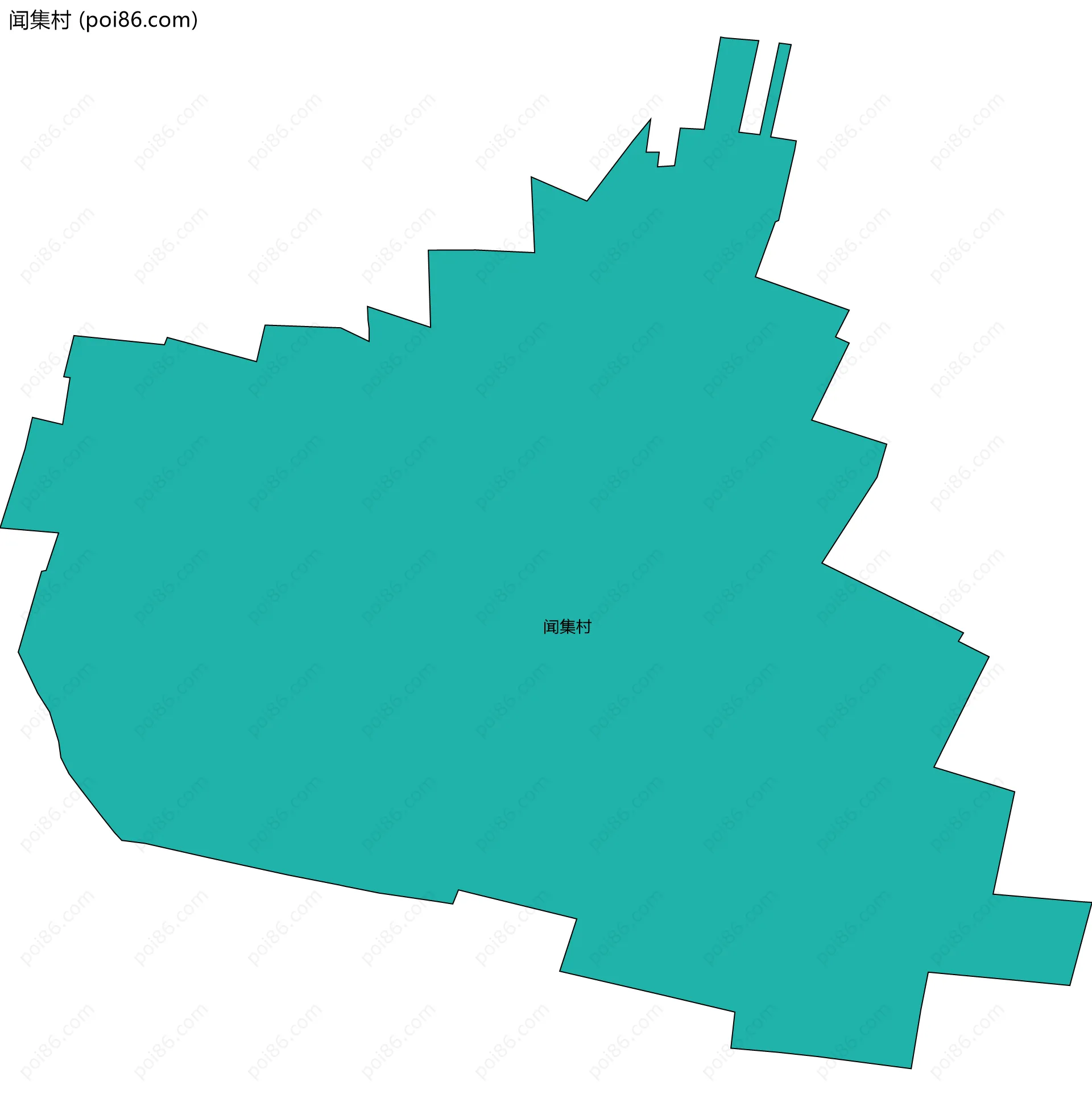 闻集村边界地图