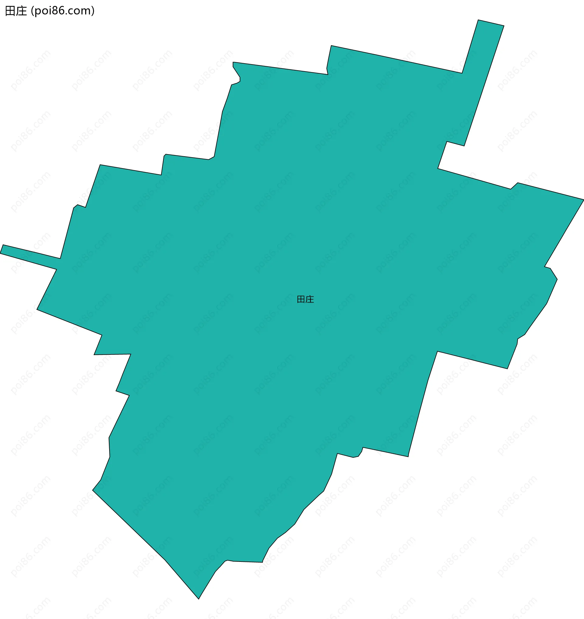 田庄边界地图