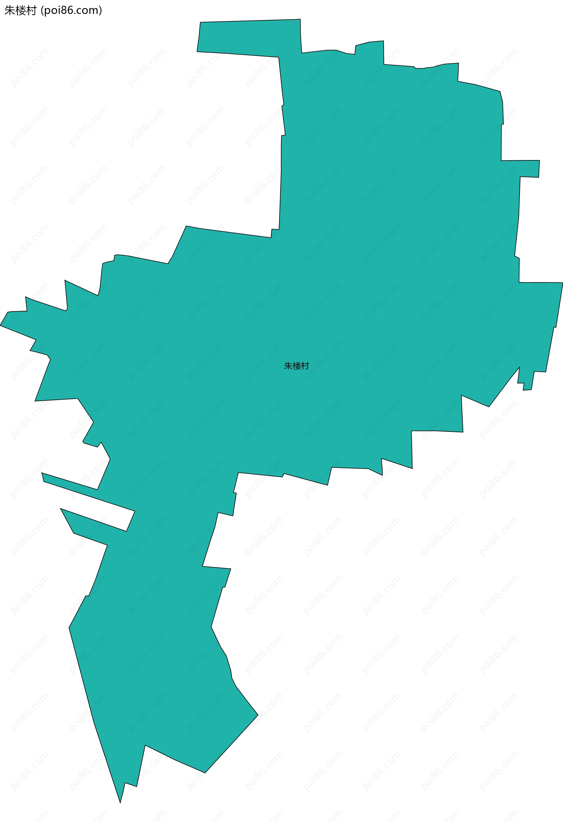 朱楼村边界地图