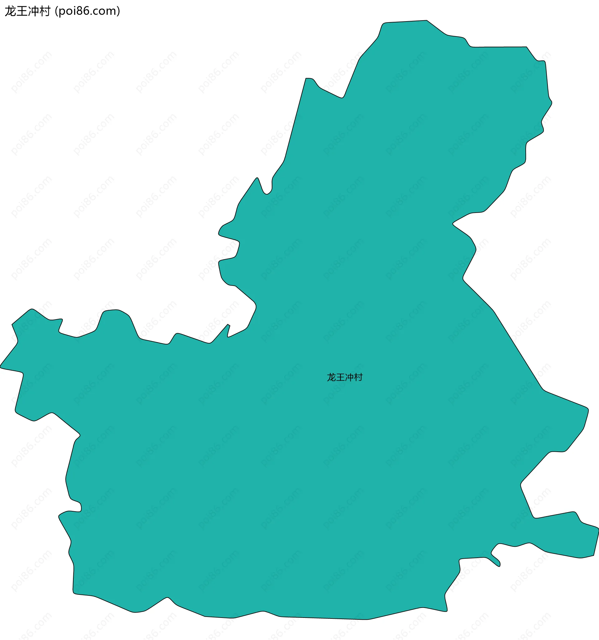 龙王冲村边界地图