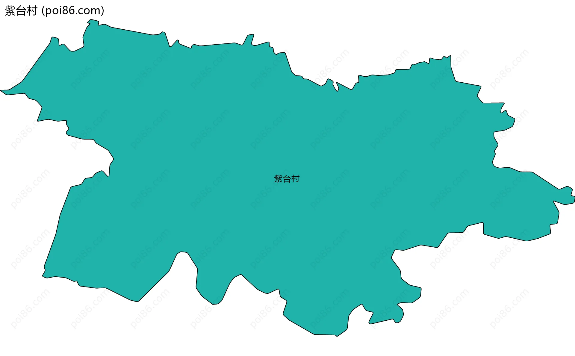 紫台村边界地图