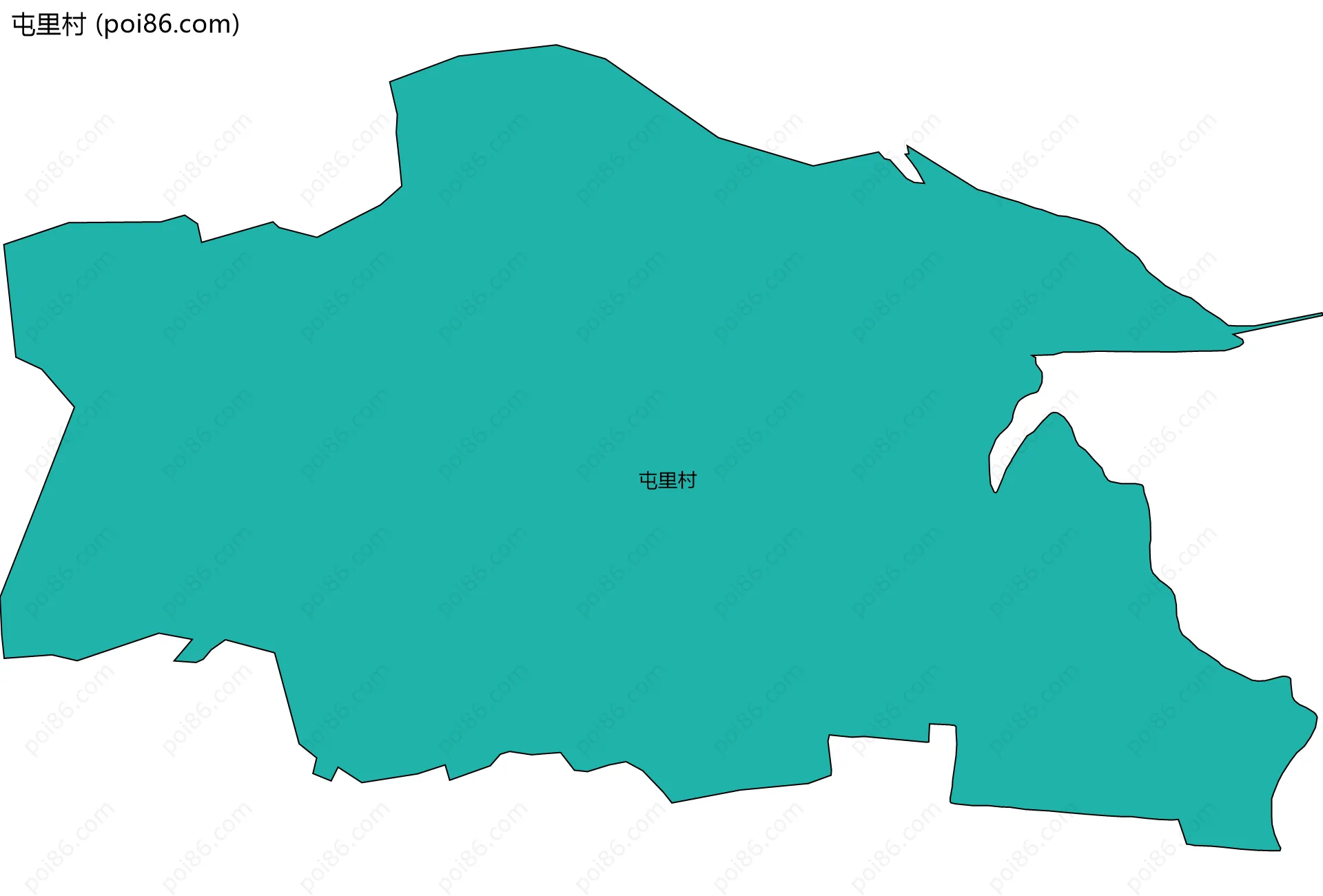 屯里村边界地图