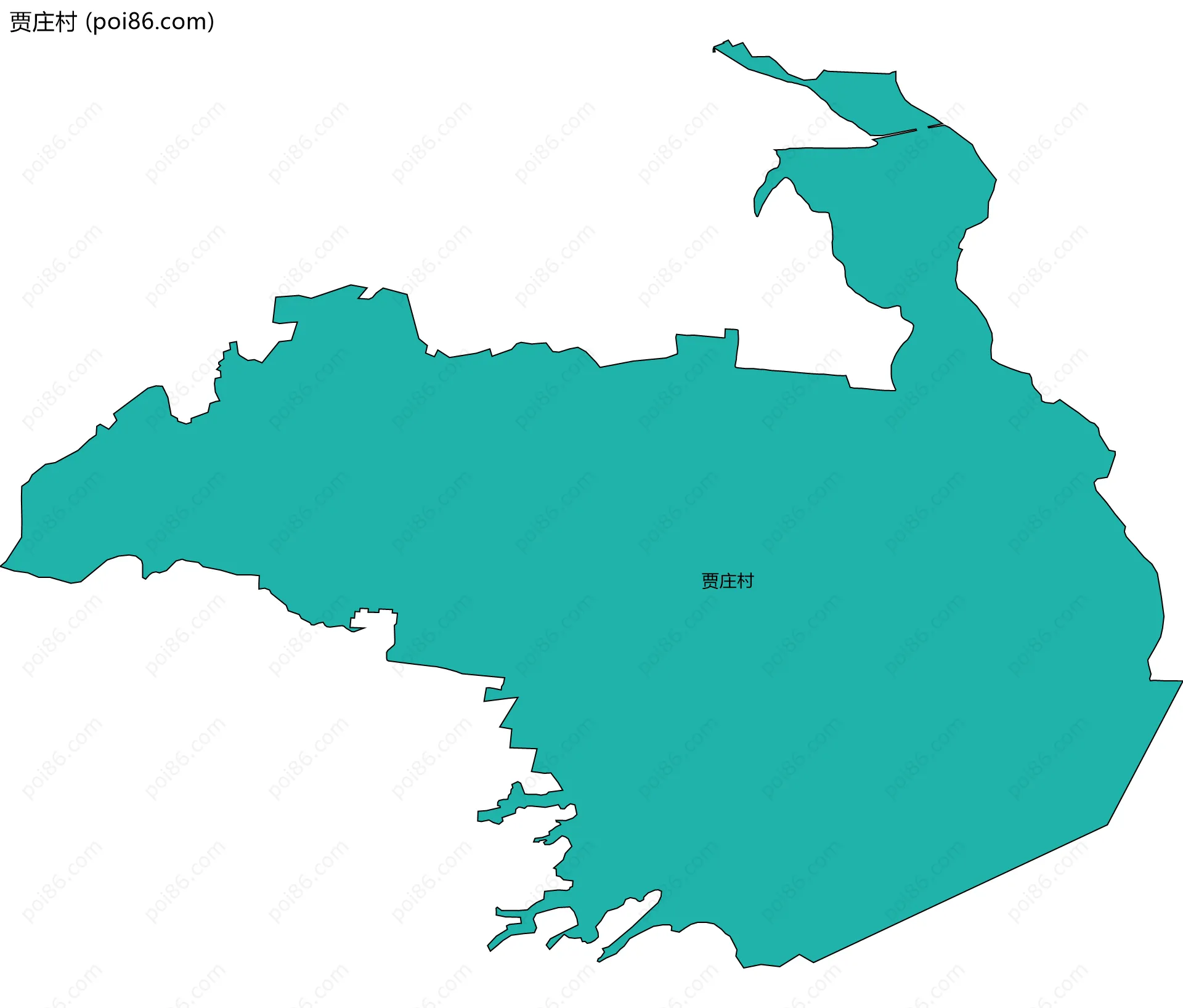 贾庄村边界地图