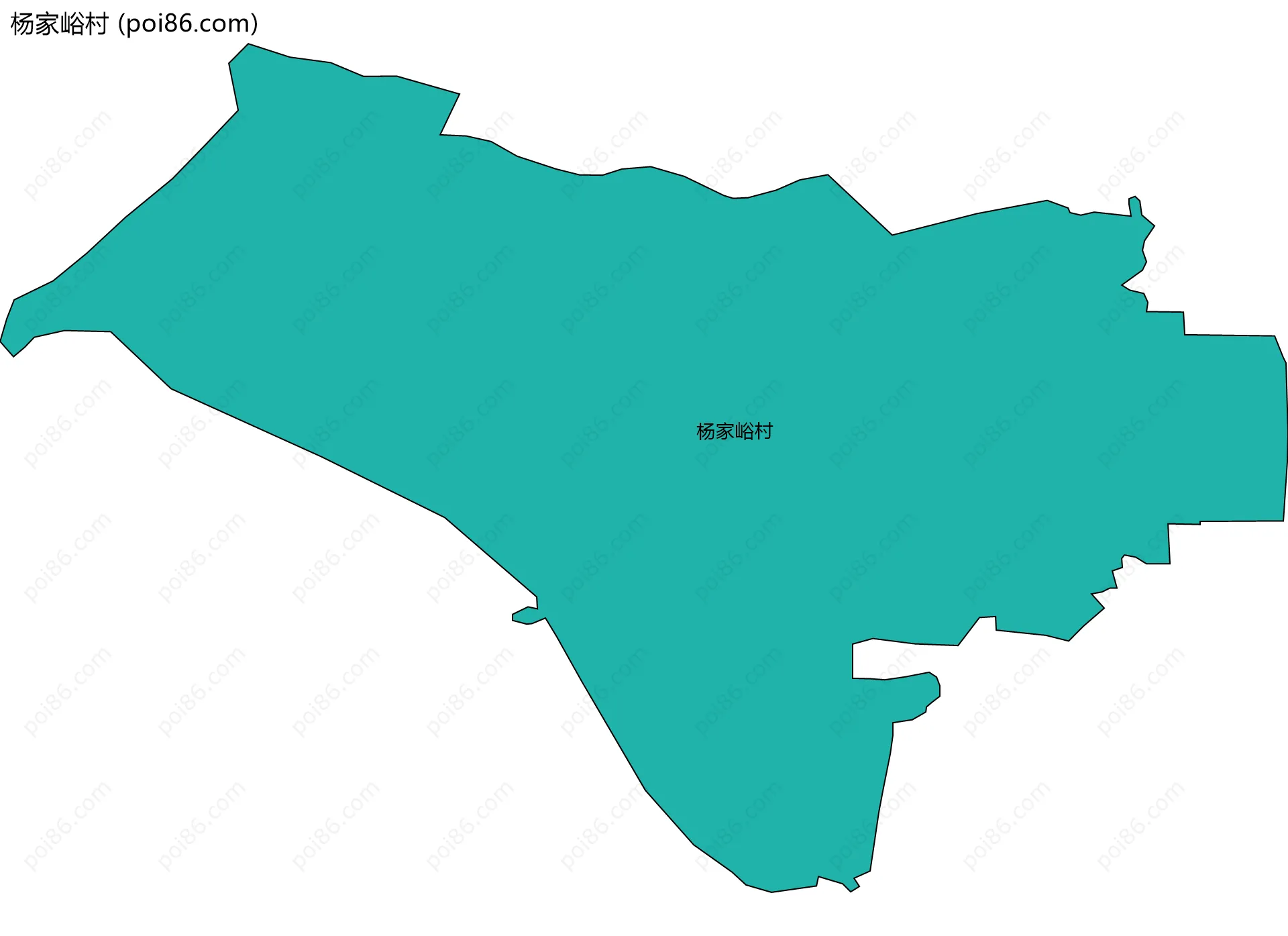 杨家峪村边界地图