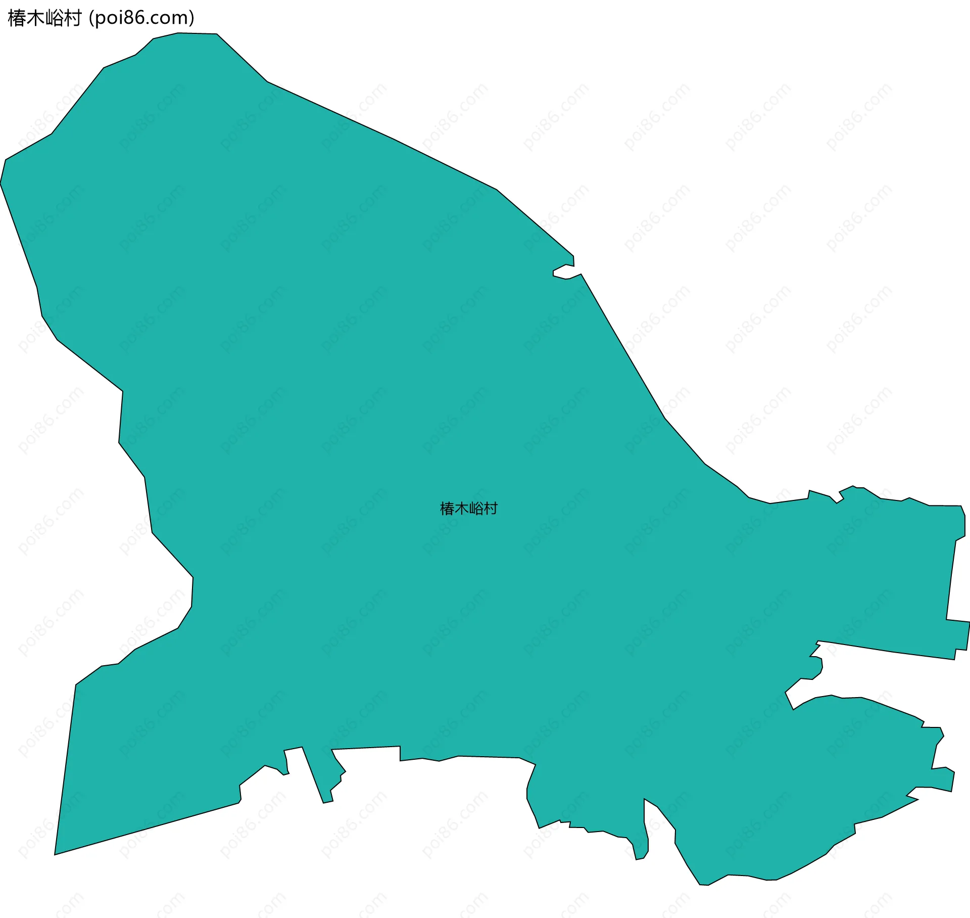 椿木峪村边界地图