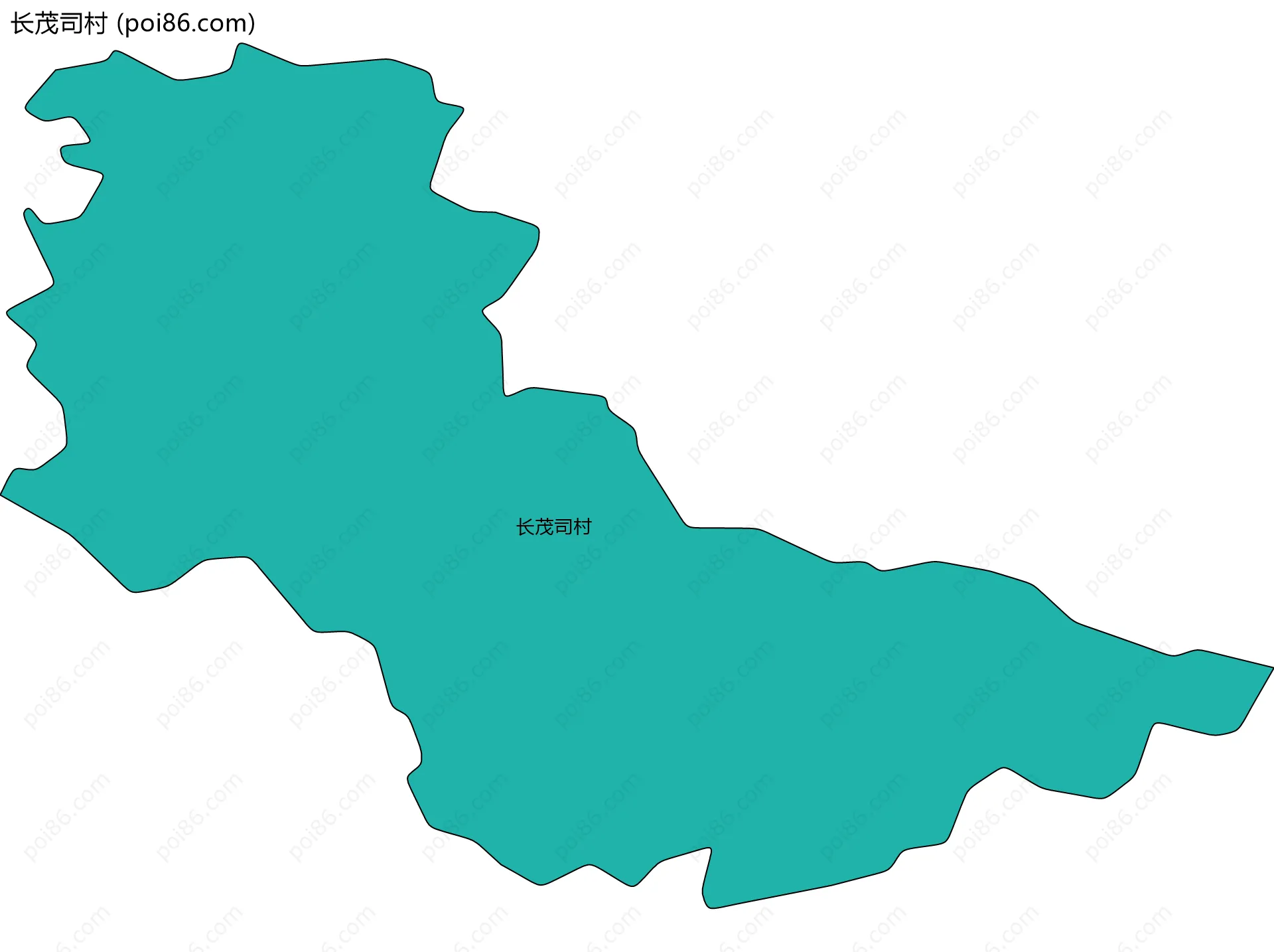 长茂司村边界地图