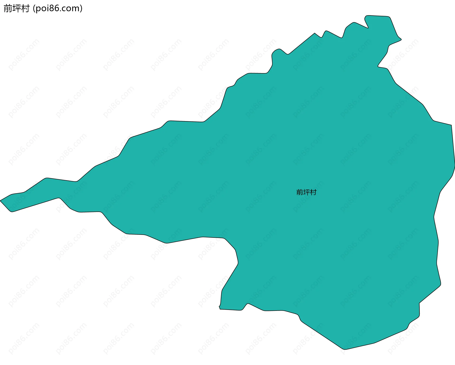 前坪村边界地图