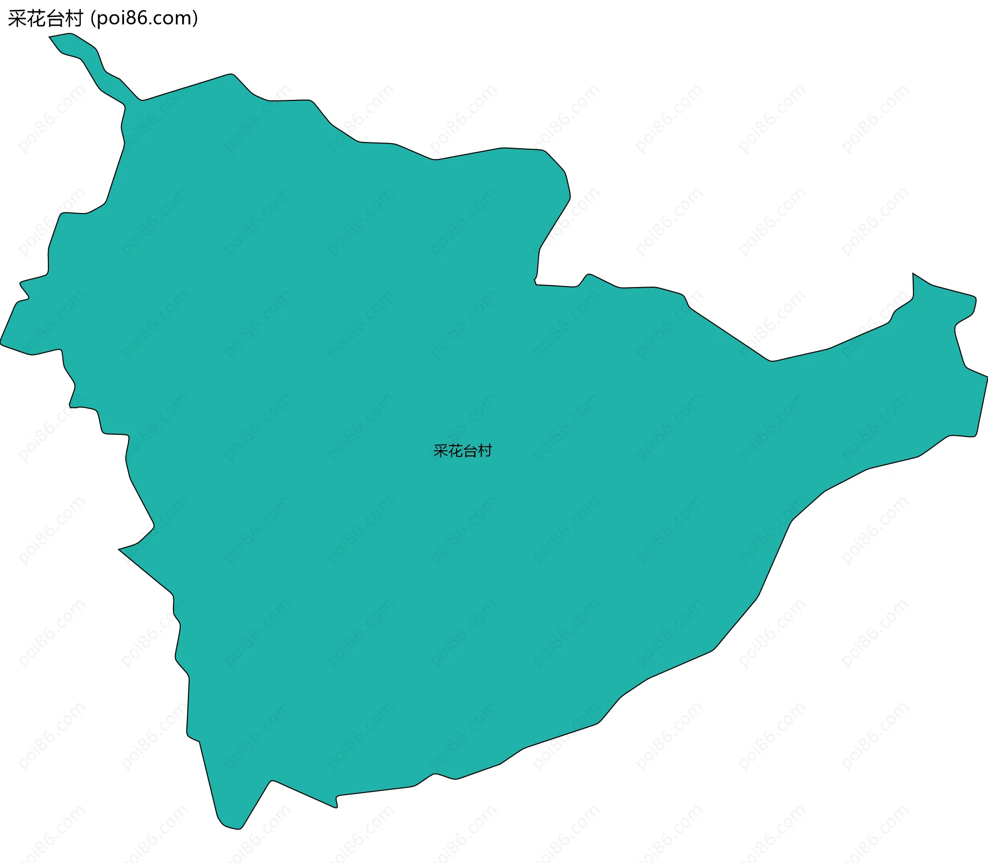 采花台村边界地图