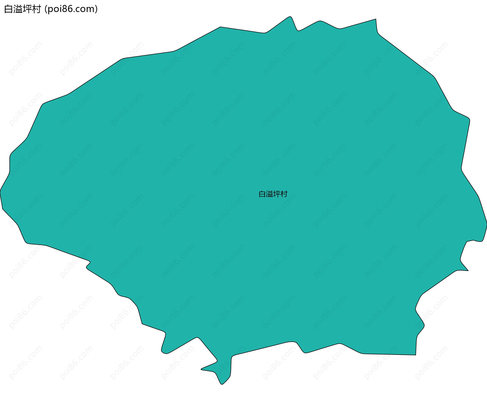 白溢坪村边界地图
