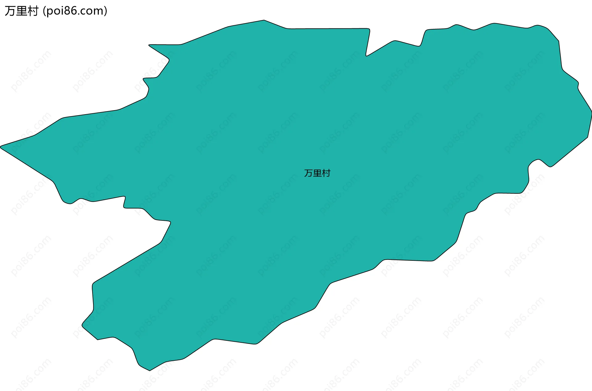 万里村边界地图