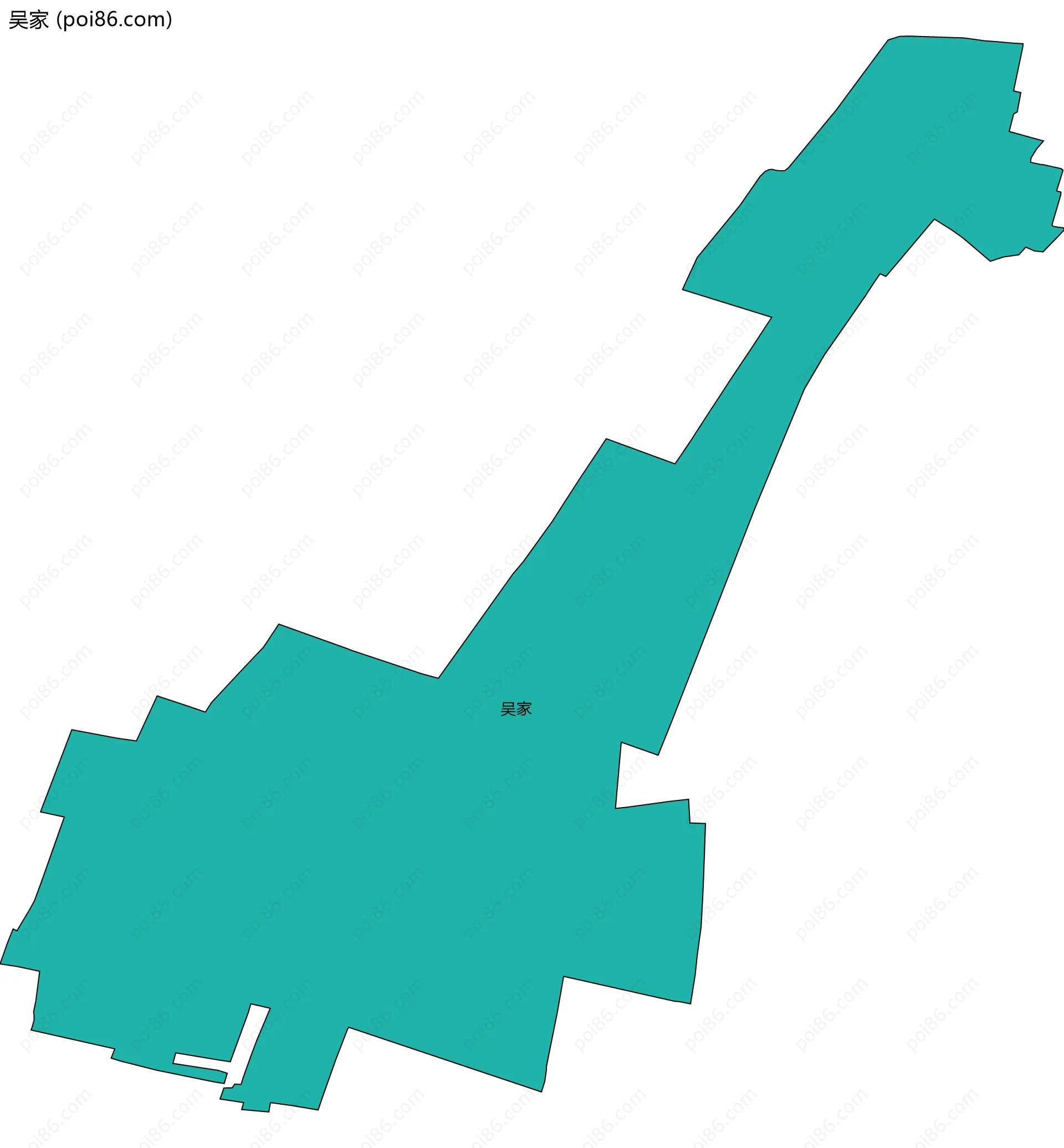 吴家边界地图