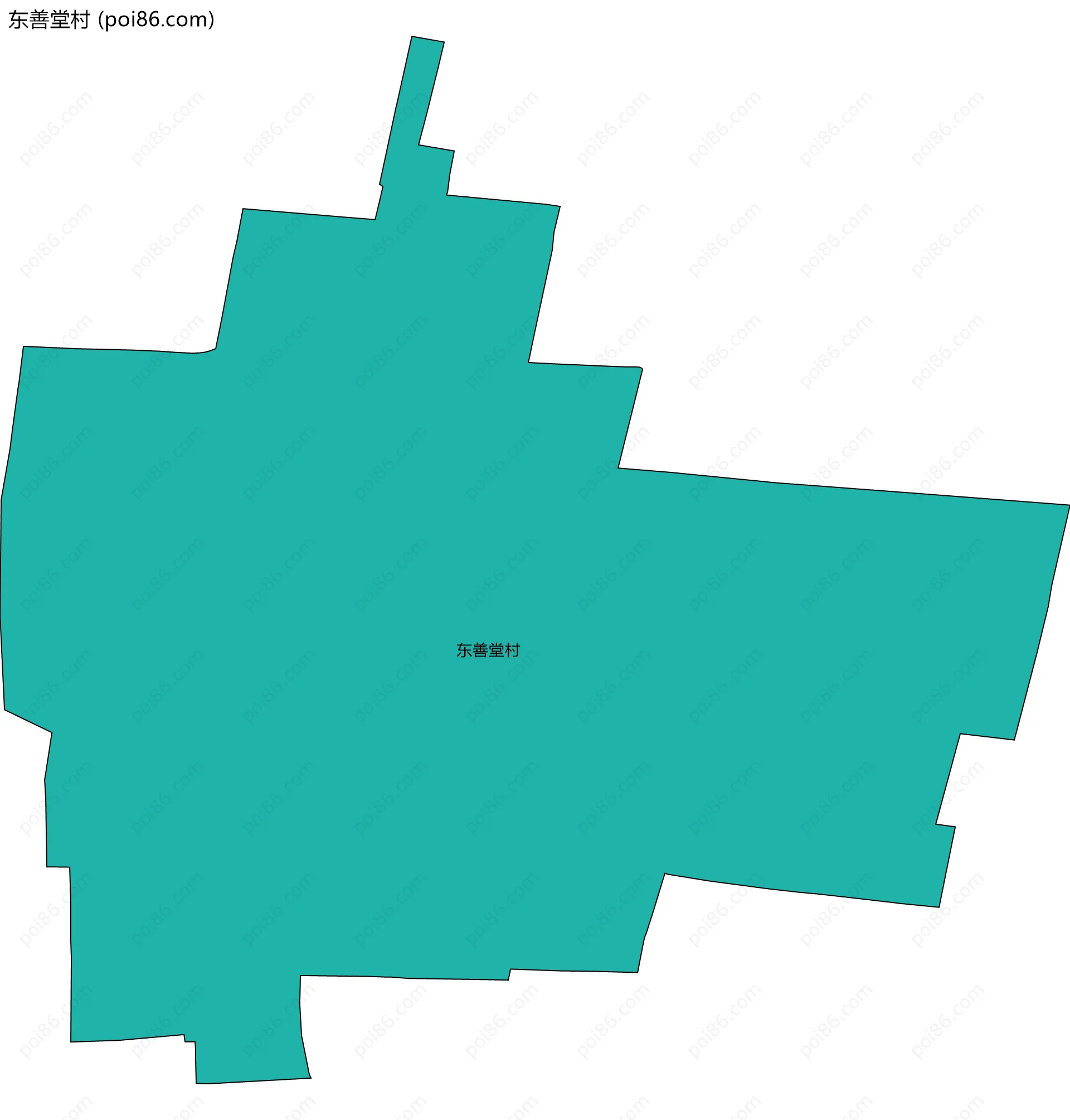 东善堂村边界地图
