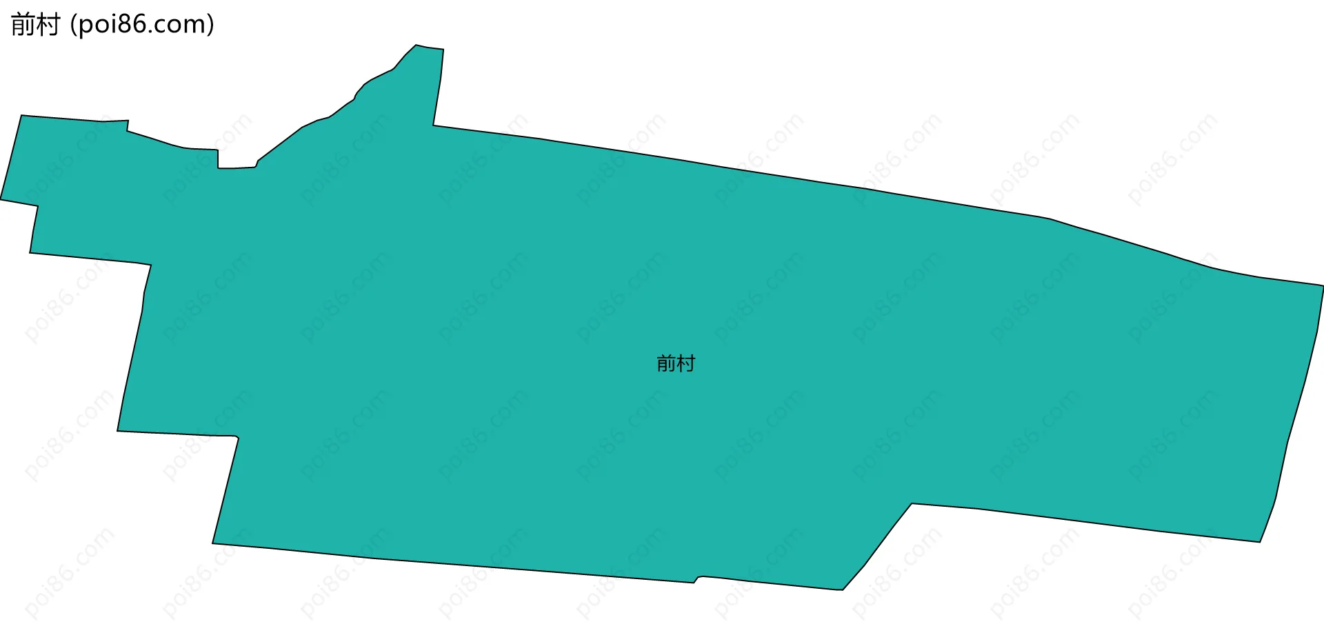前村边界地图