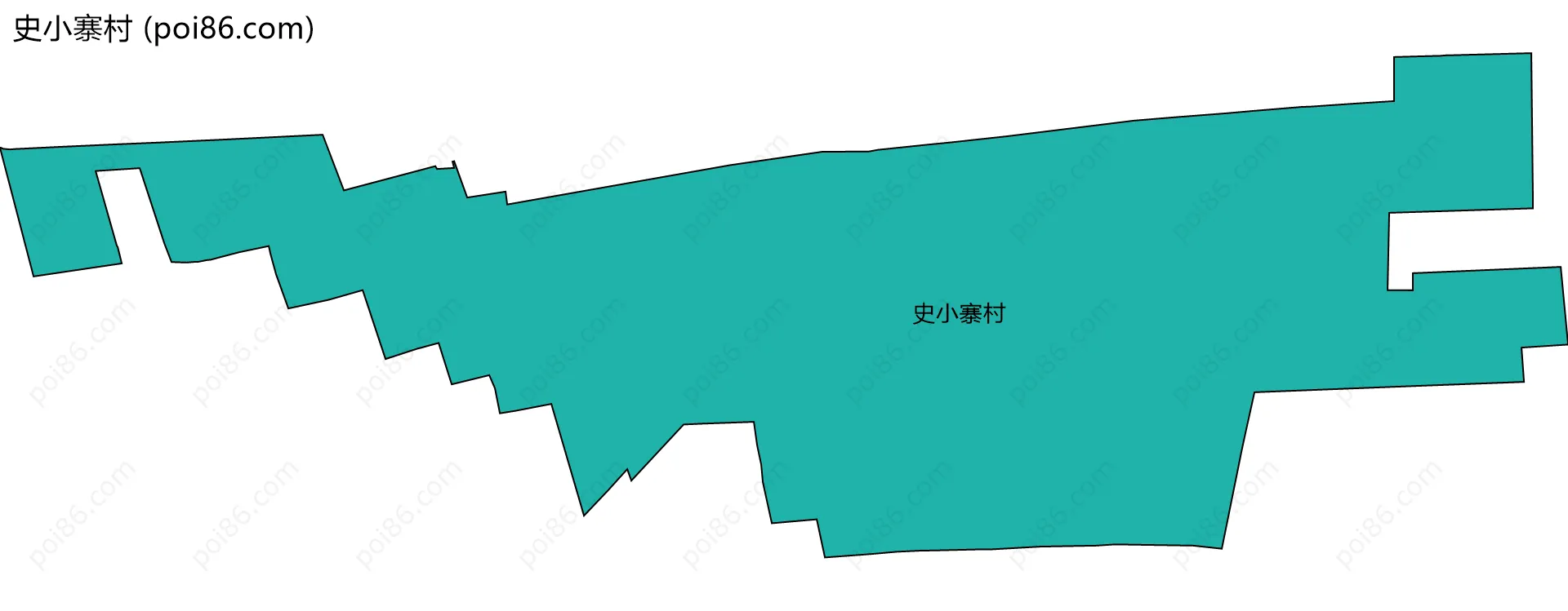 史小寨村边界地图